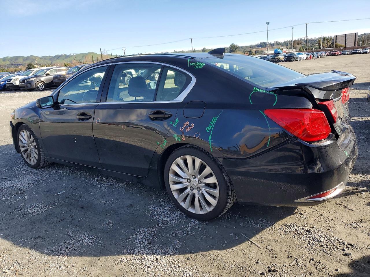 2014 Acura Rlx Tech-audio Black vin: JH4KC1F78EC001766