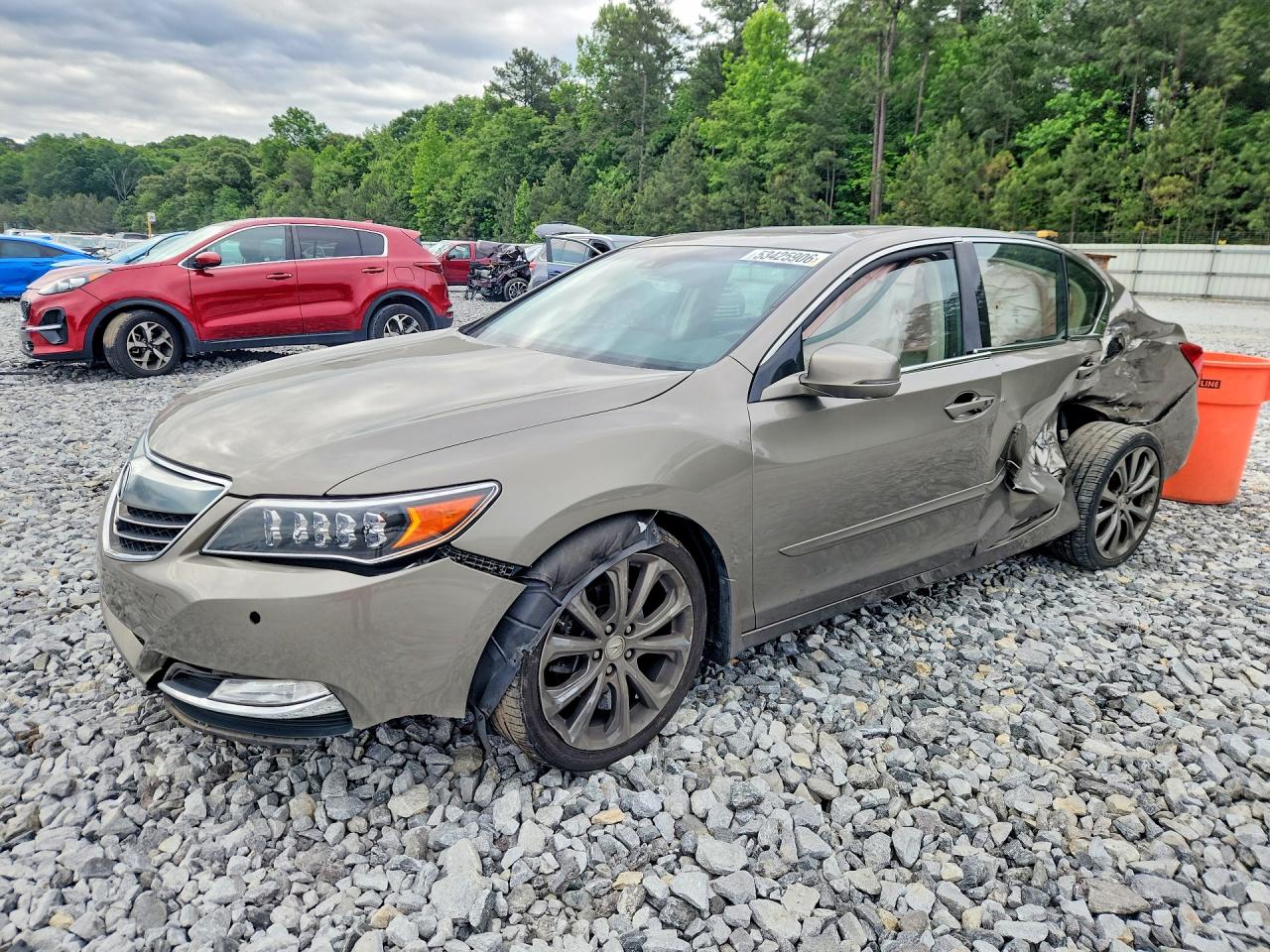 2016 Acura Rlx Advance Tan vin: JH4KC1F91GC001676