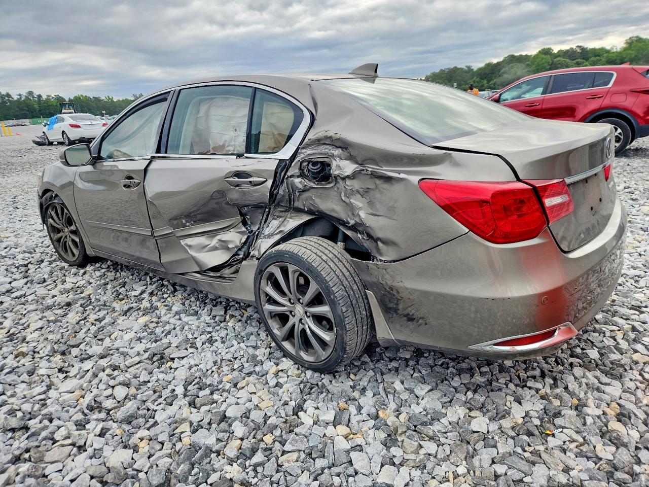 2016 Acura Rlx Advance Tan vin: JH4KC1F91GC001676