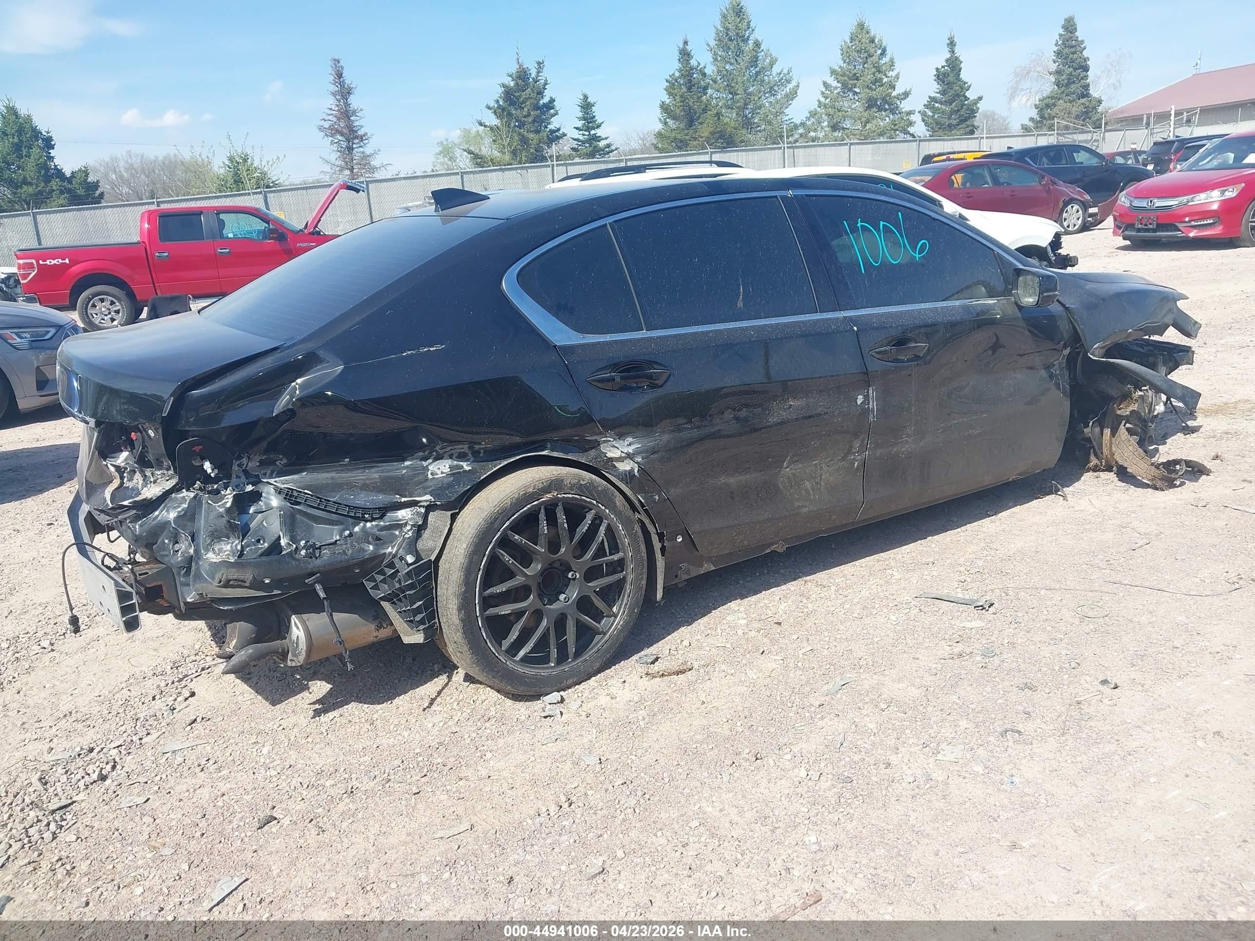 2014 Acura Rlx   Black vin: JH4KC1F92EC006091