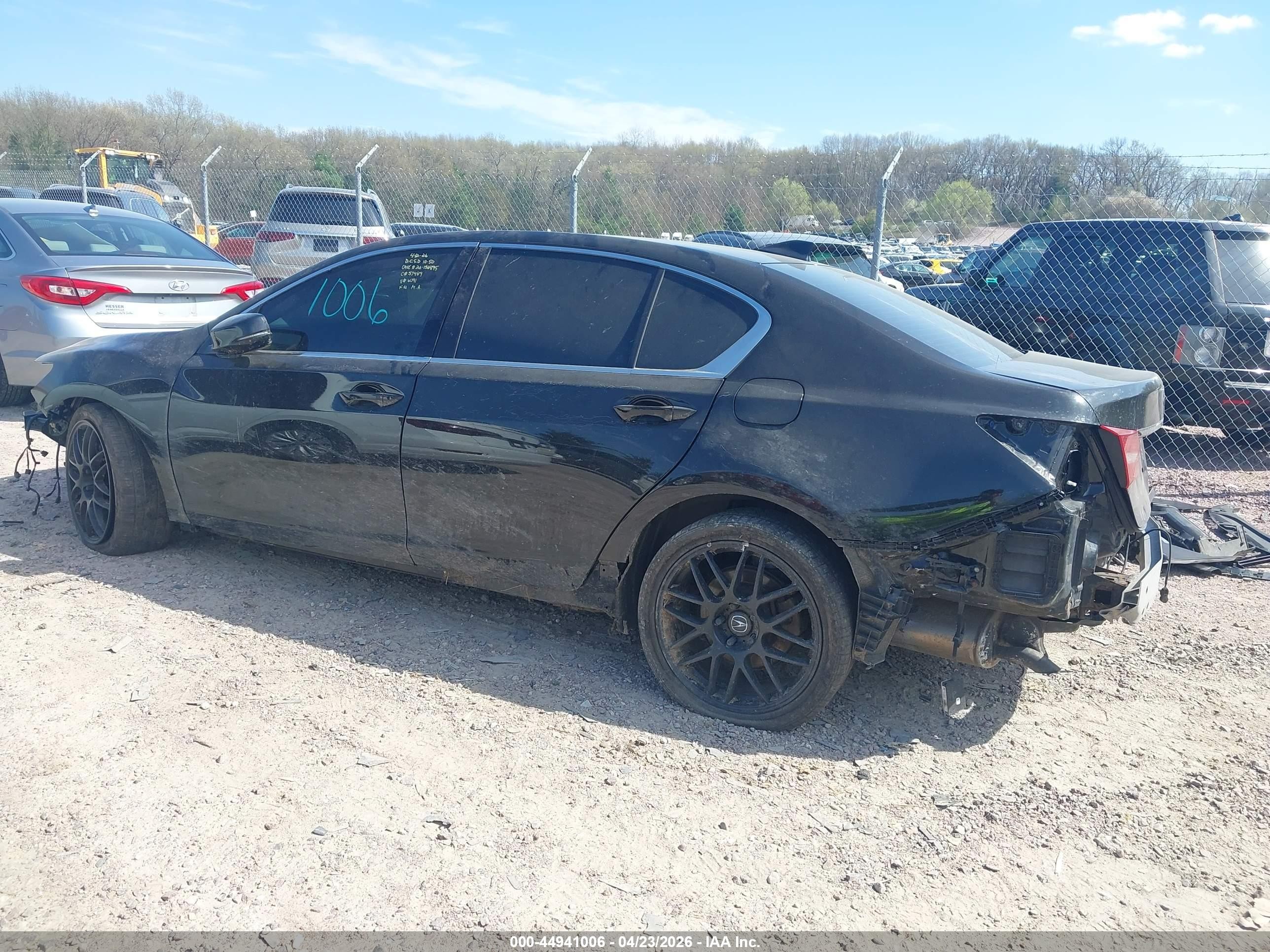 2014 Acura Rlx   Black vin: JH4KC1F92EC006091