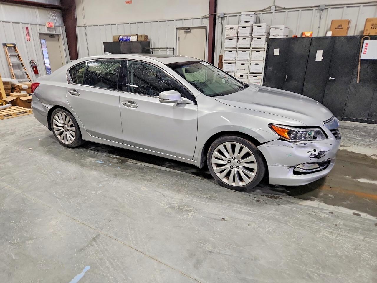 2014 Acura Rlx Advance Silver vin: JH4KC1F94EC006108