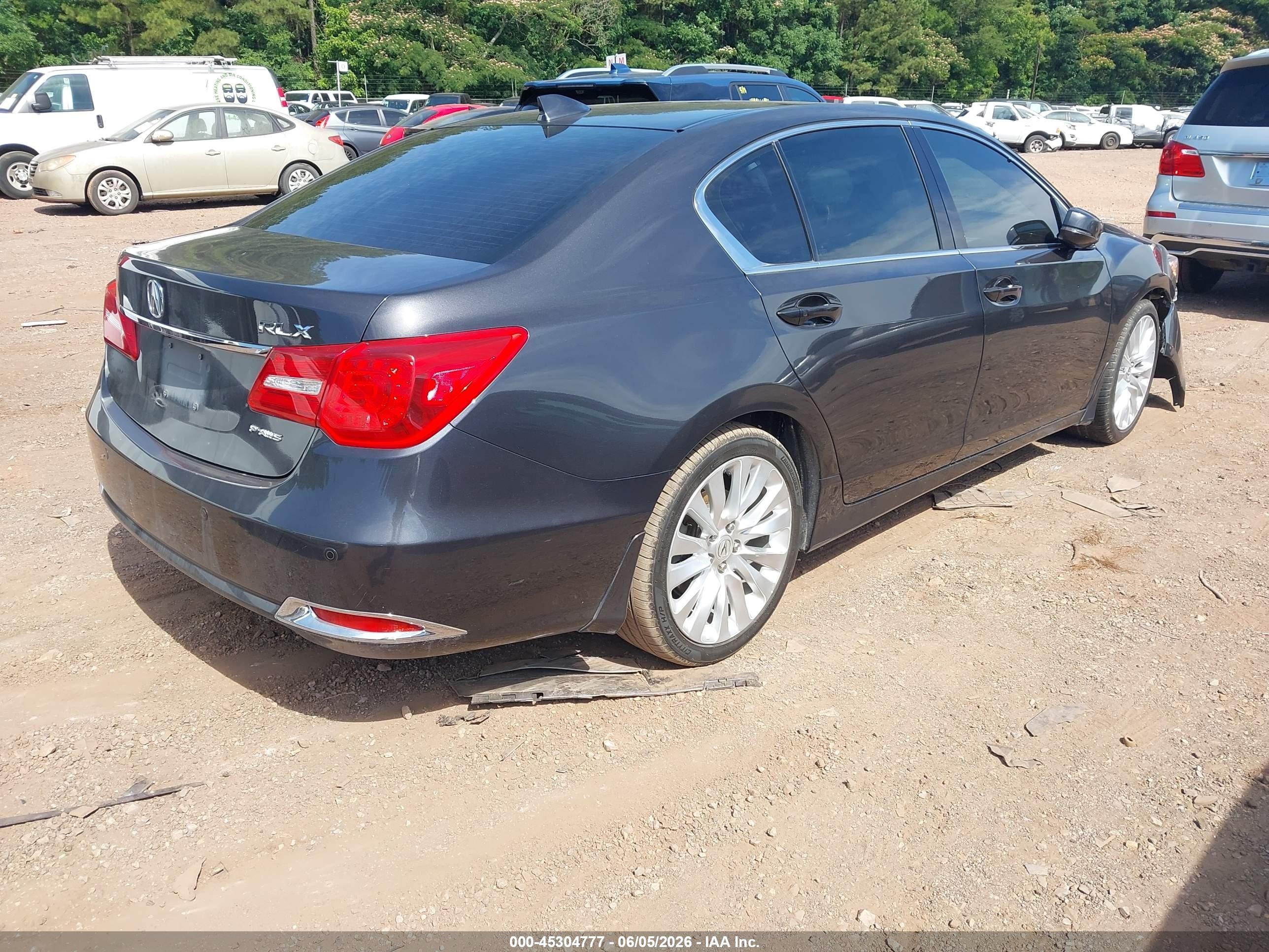 2014 Acura Rlx   Black vin: JH4KC1F94EC007002