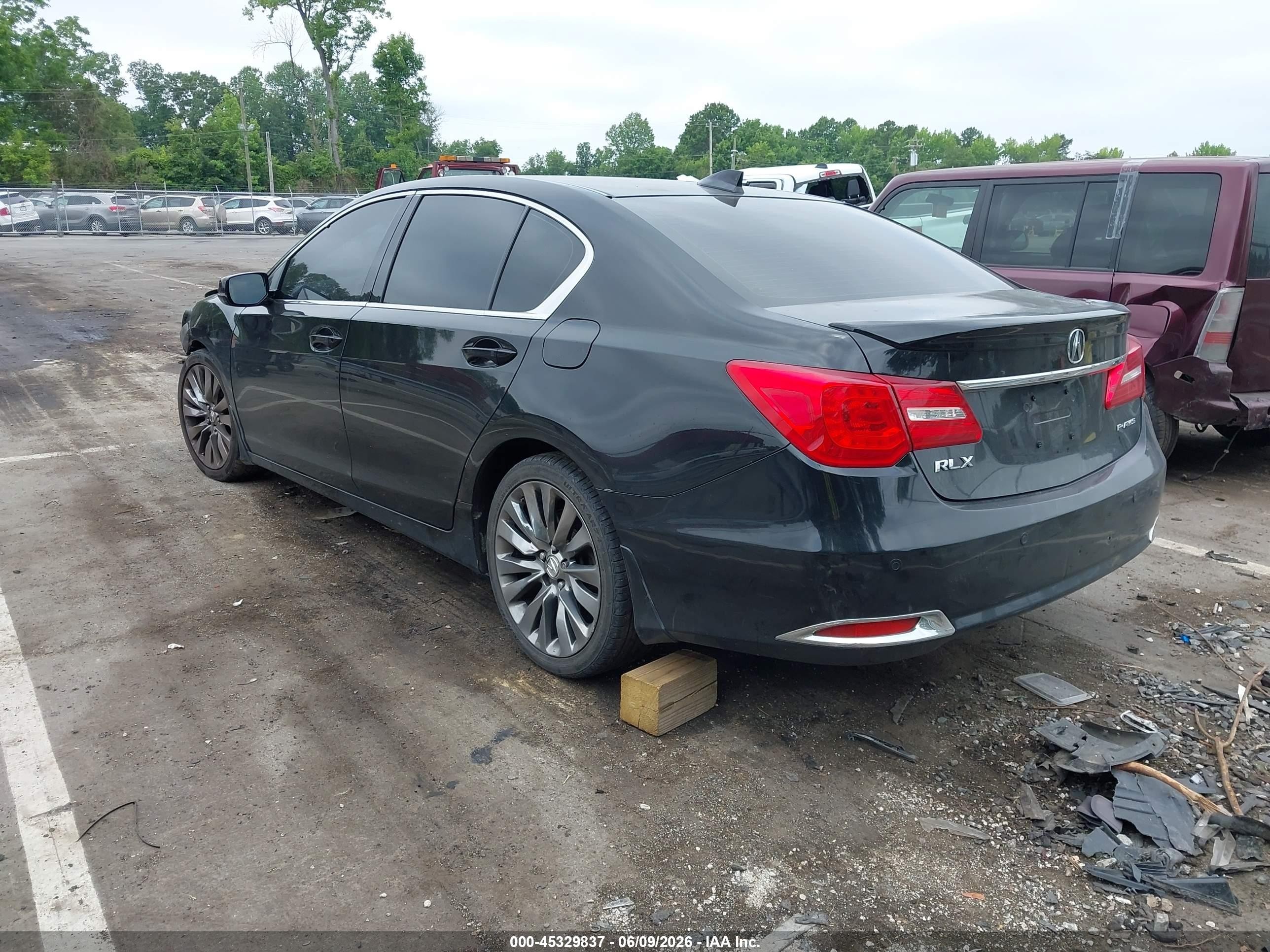 2014 Acura Rlx Black vin: JH4KC1F95EC003265