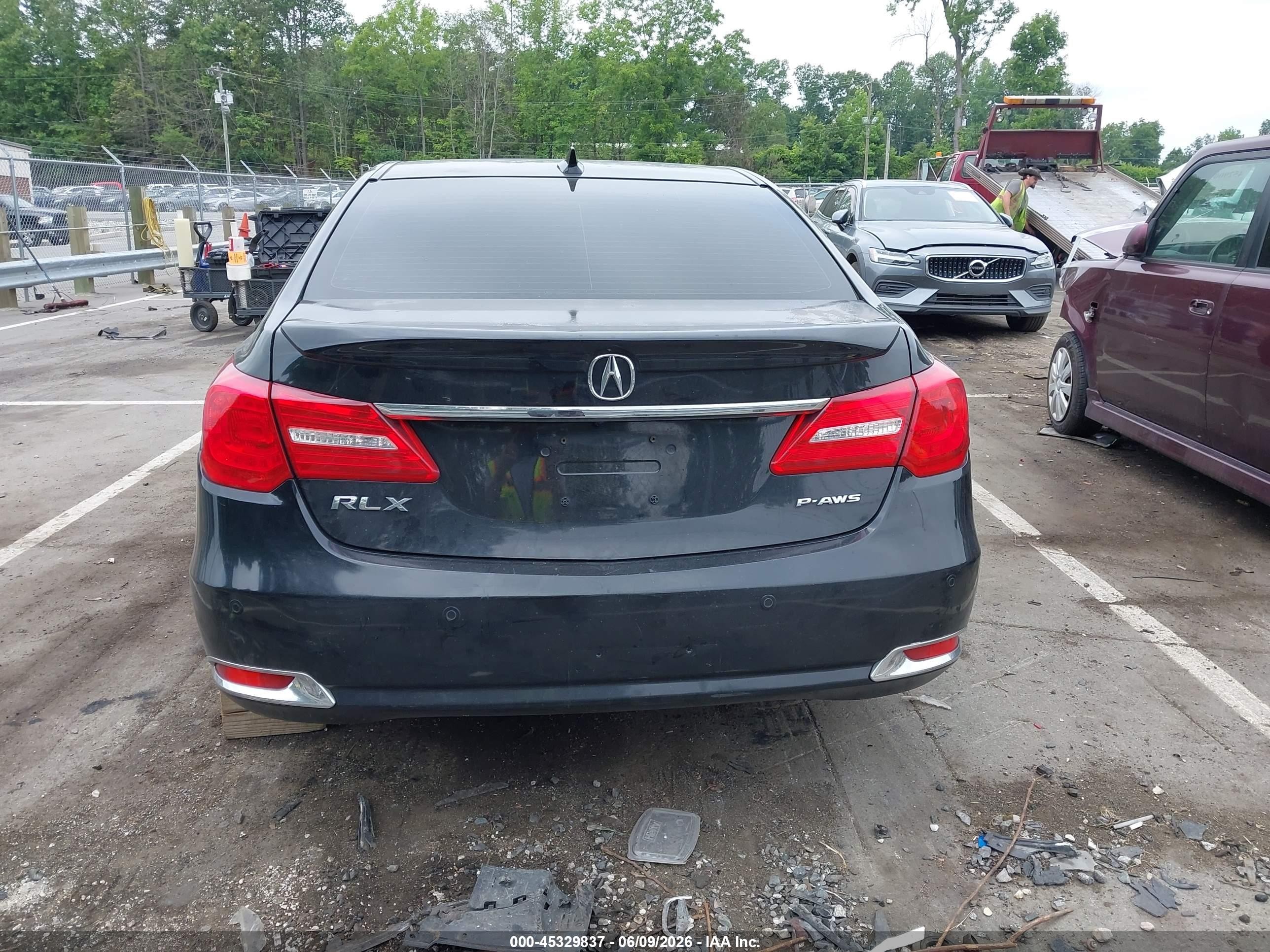 2014 Acura Rlx Black vin: JH4KC1F95EC003265