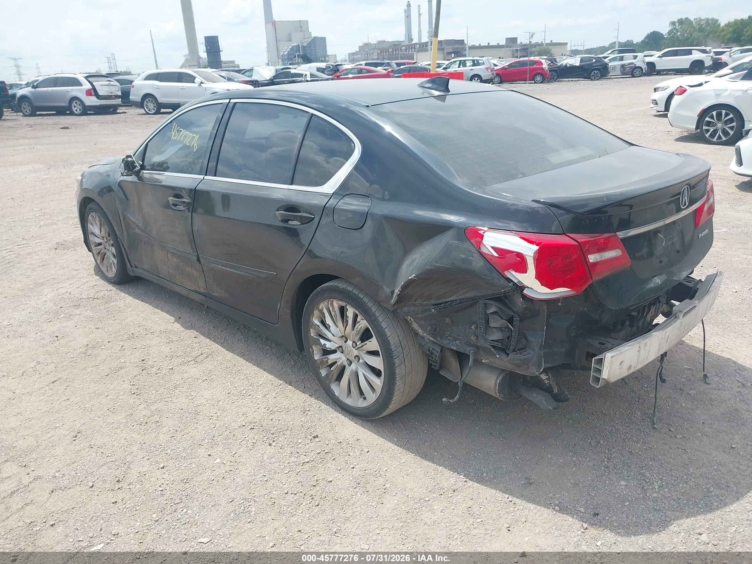 2014 Acura Rlx   Black vin: JH4KC1F95EC004433