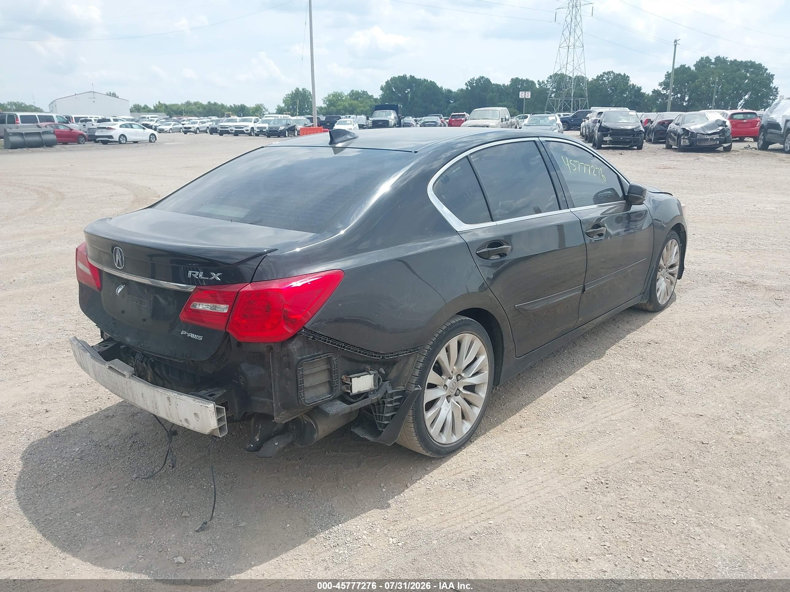 2014 Acura Rlx   Black vin: JH4KC1F95EC004433