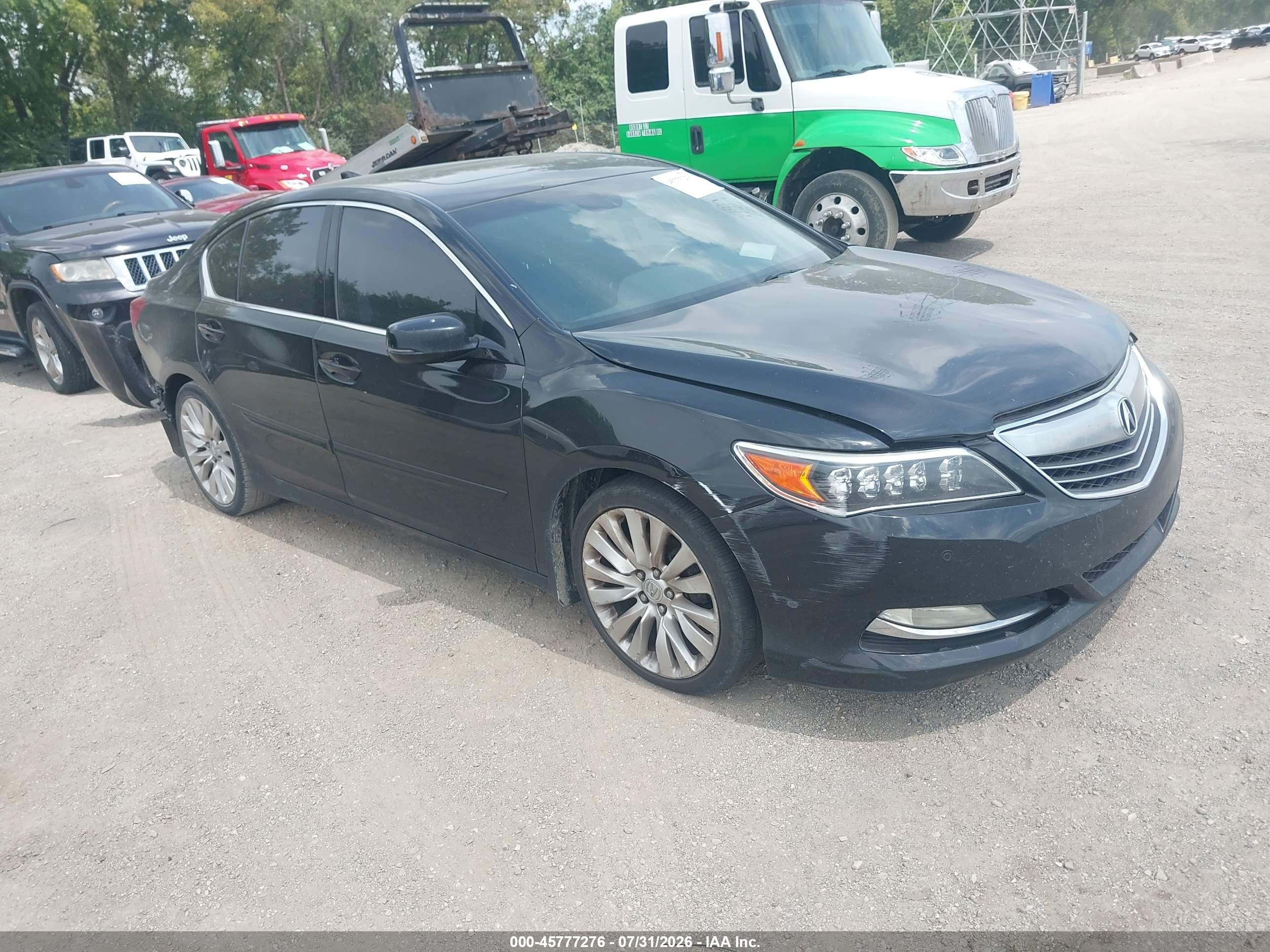 2014 Acura Rlx   Black vin: JH4KC1F95EC004433