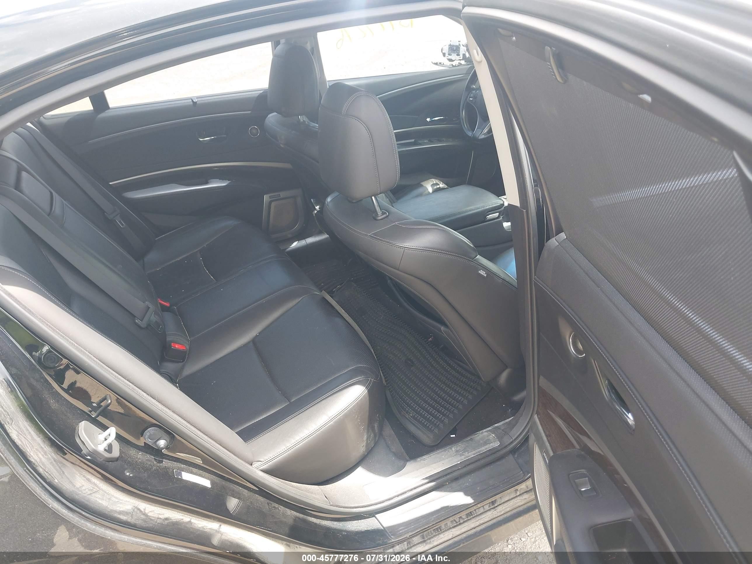 2014 Acura Rlx   Black vin: JH4KC1F95EC004433