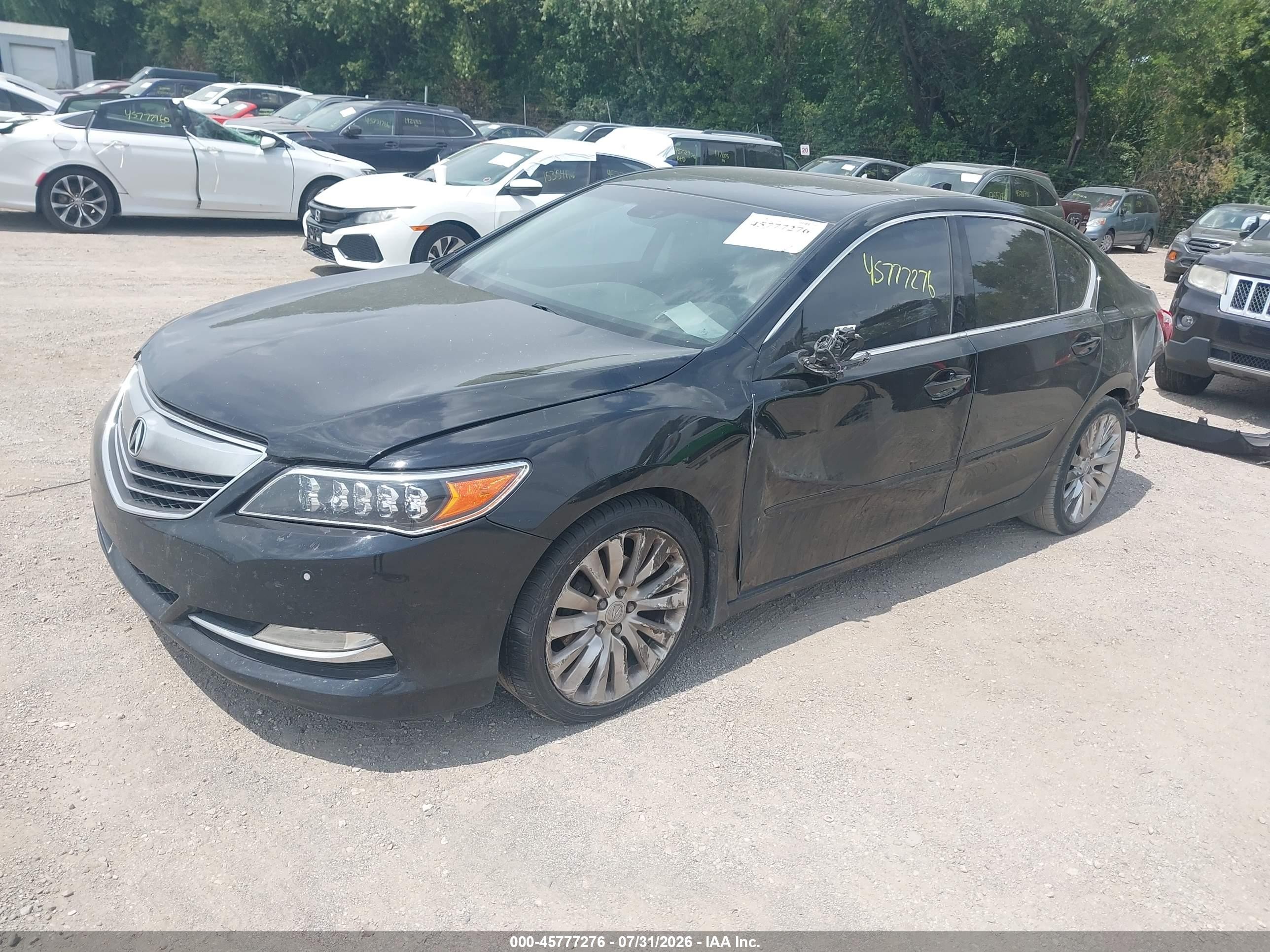 2014 Acura Rlx   Black vin: JH4KC1F95EC004433