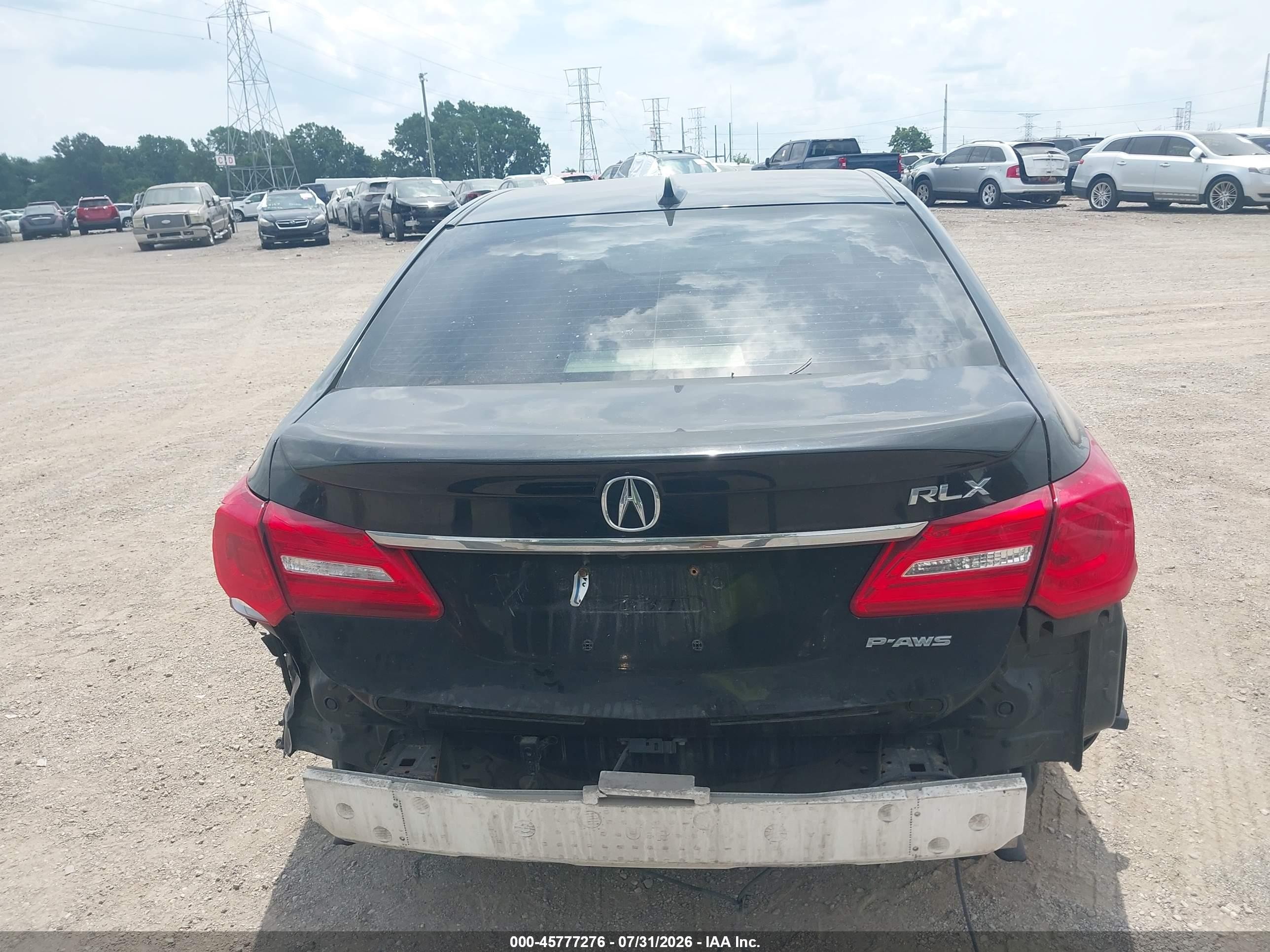 2014 Acura Rlx   Black vin: JH4KC1F95EC004433