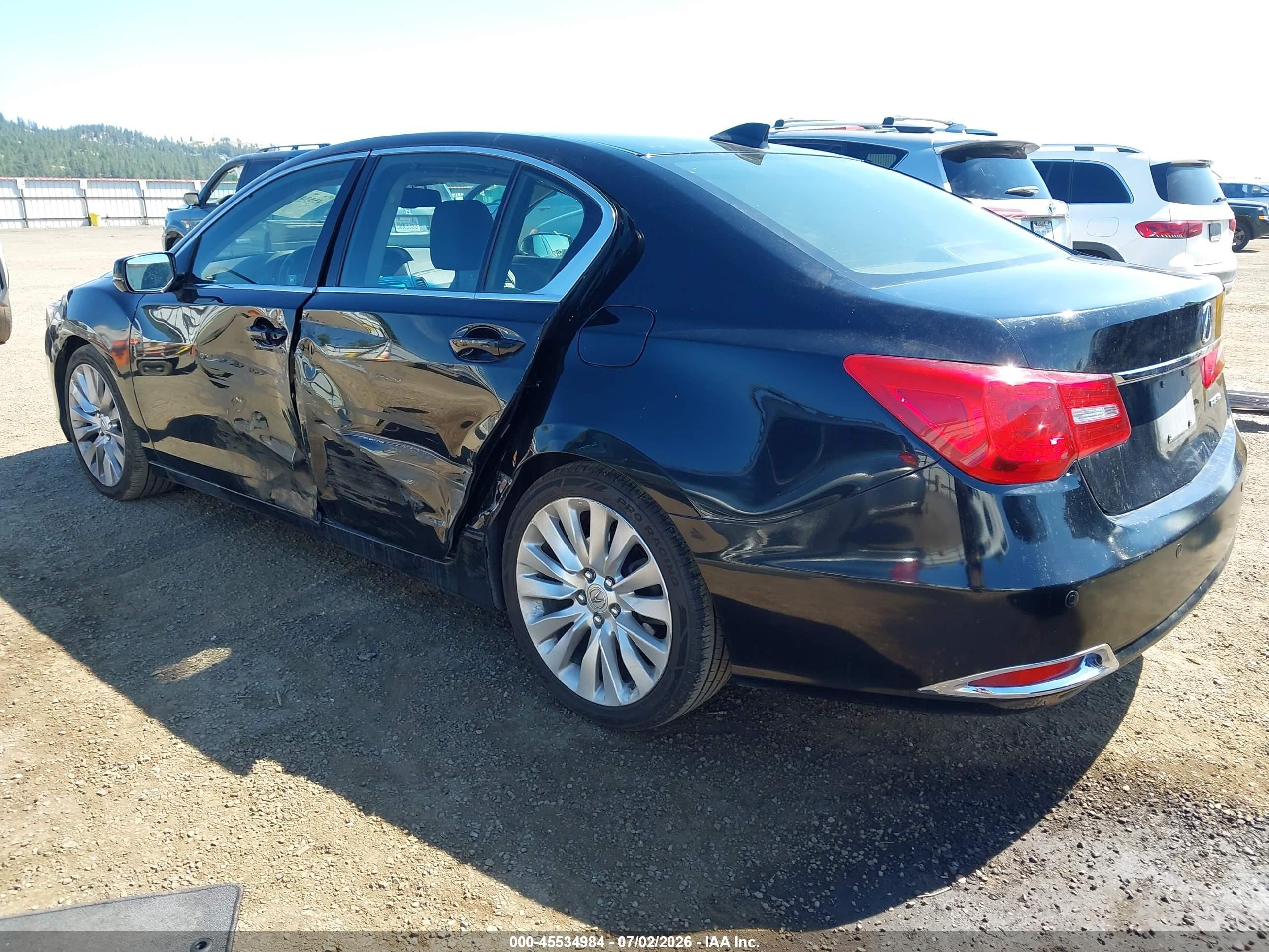 2014 Acura Rlx   Black vin: JH4KC1F9XEC004170