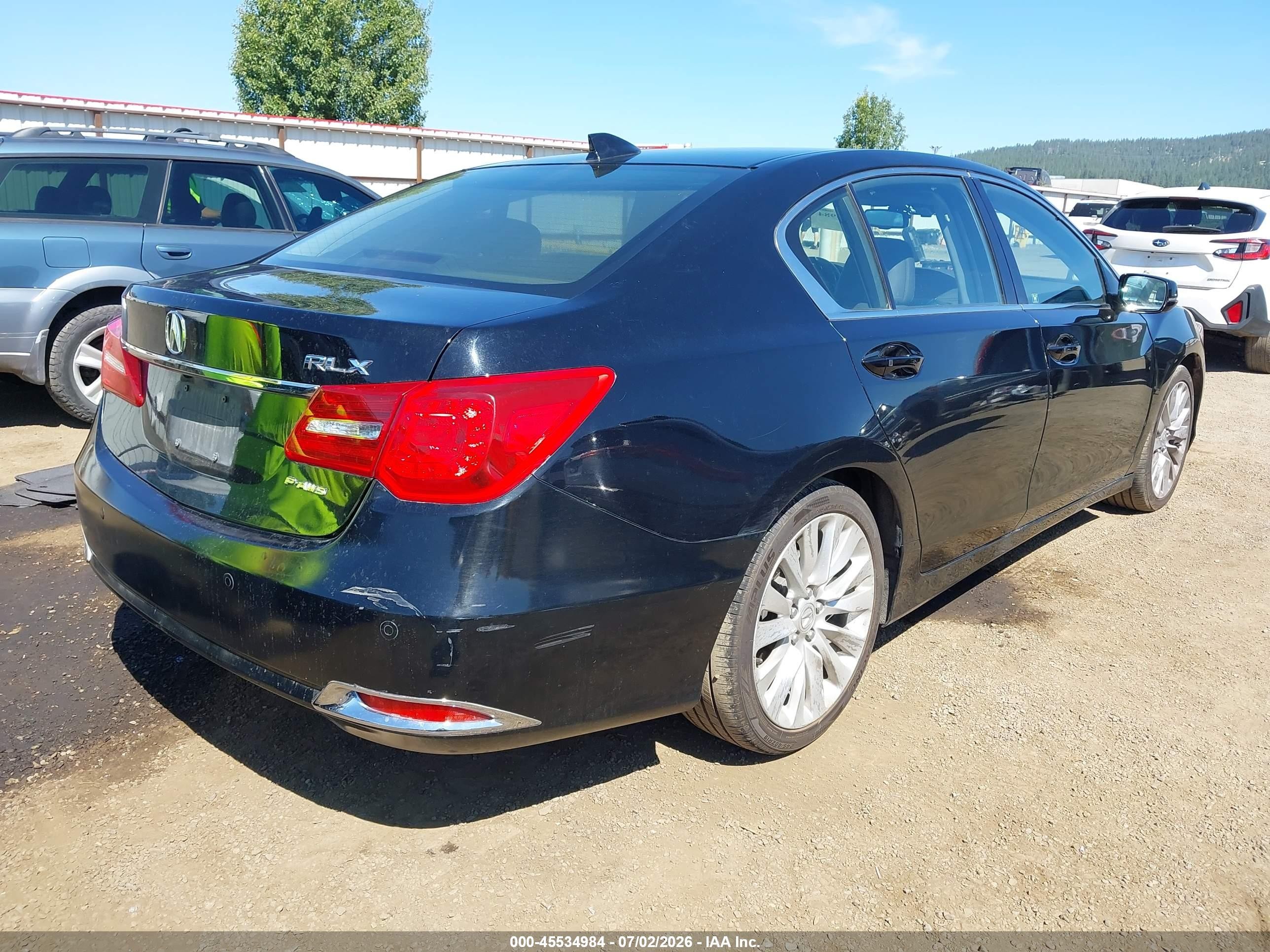2014 Acura Rlx   Black vin: JH4KC1F9XEC004170