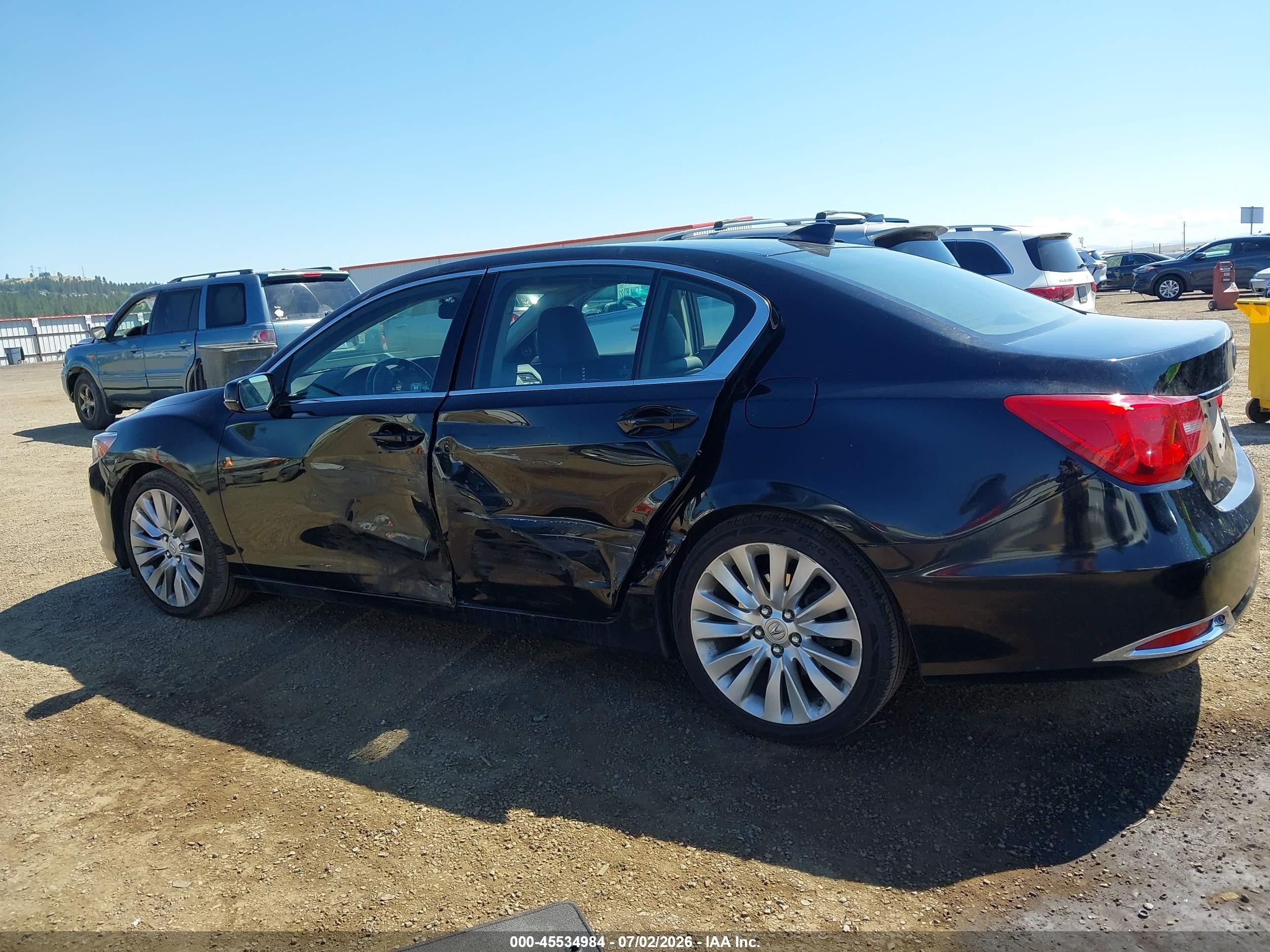 2014 Acura Rlx   Black vin: JH4KC1F9XEC004170