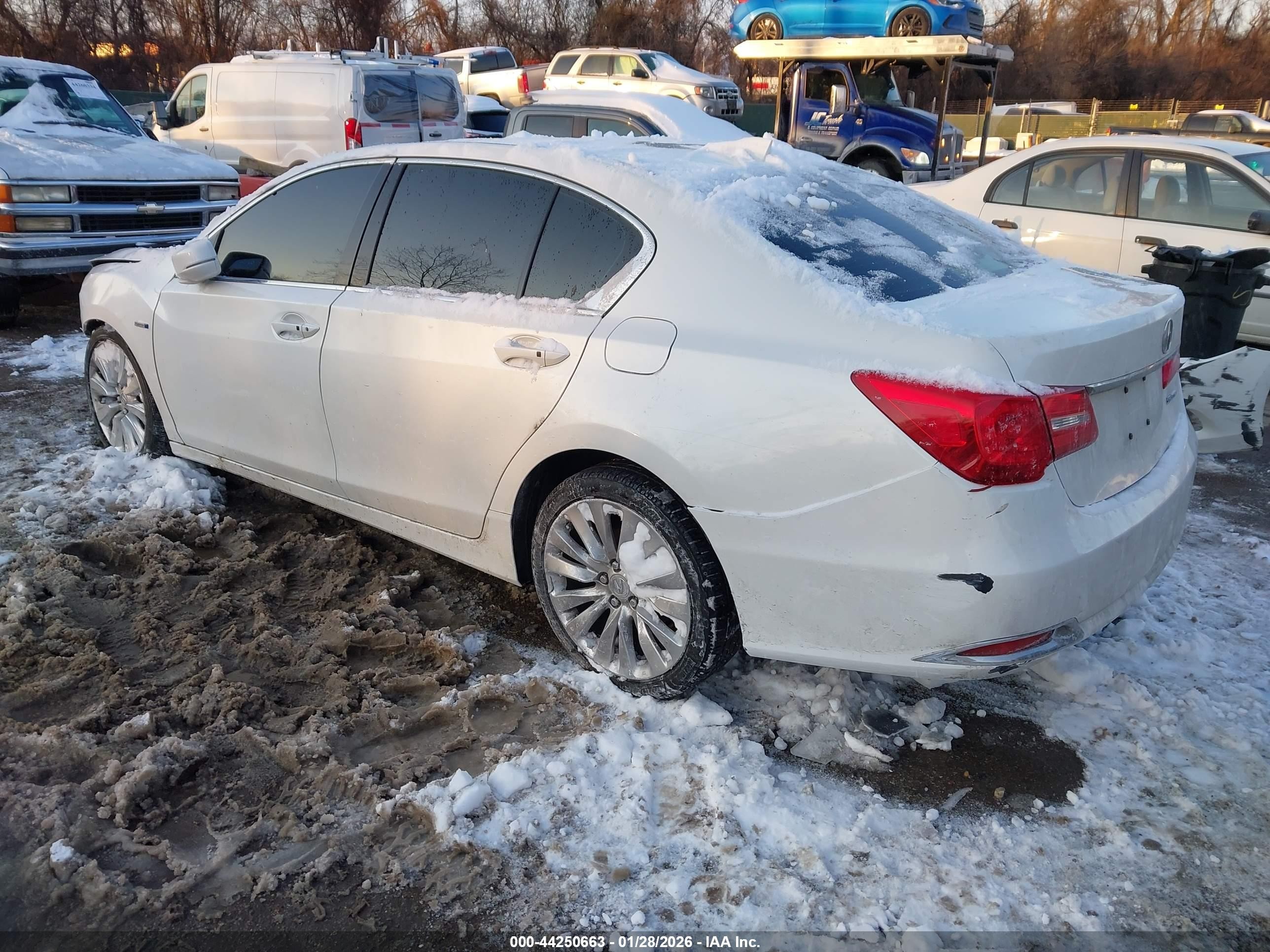 2014 Acura Rlx Sport Hybrid Technology Package Белый vin: JH4KC2F58EC000069