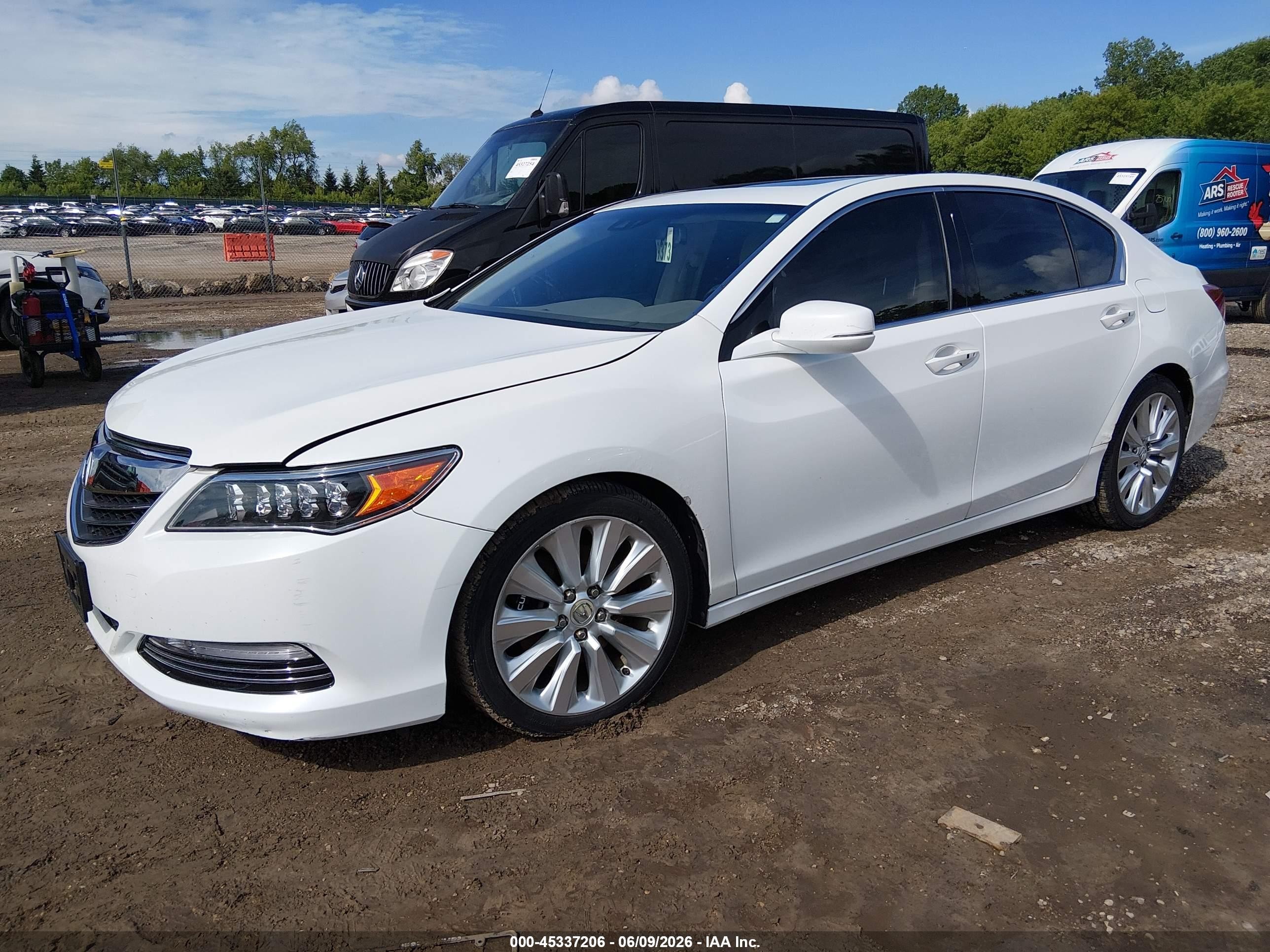 2014 Acura Rlx Sport Hybrid Technology Package Белый vin: JH4KC2F58EC000296