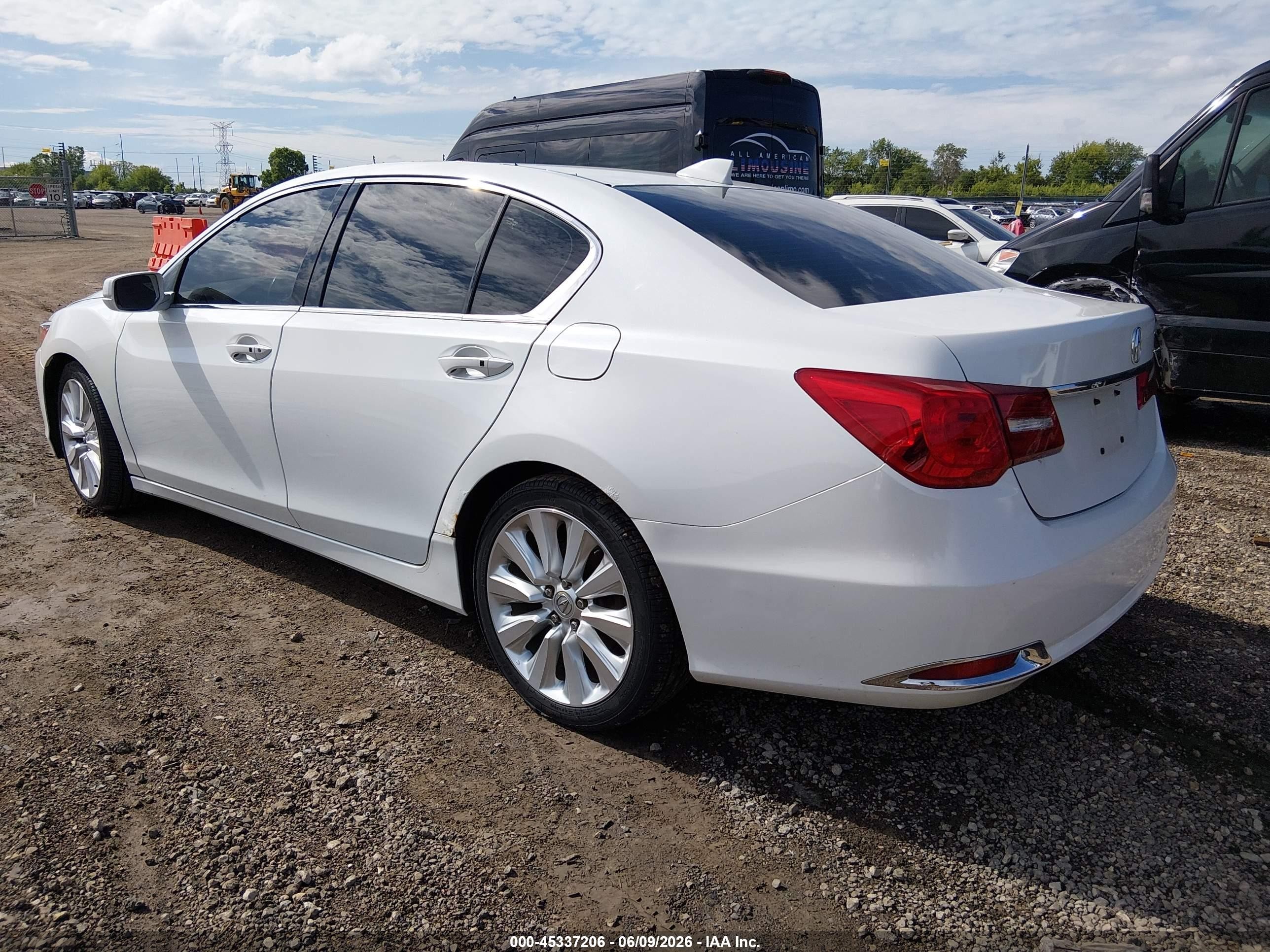 2014 Acura Rlx Sport Hybrid Technology Package Белый vin: JH4KC2F58EC000296