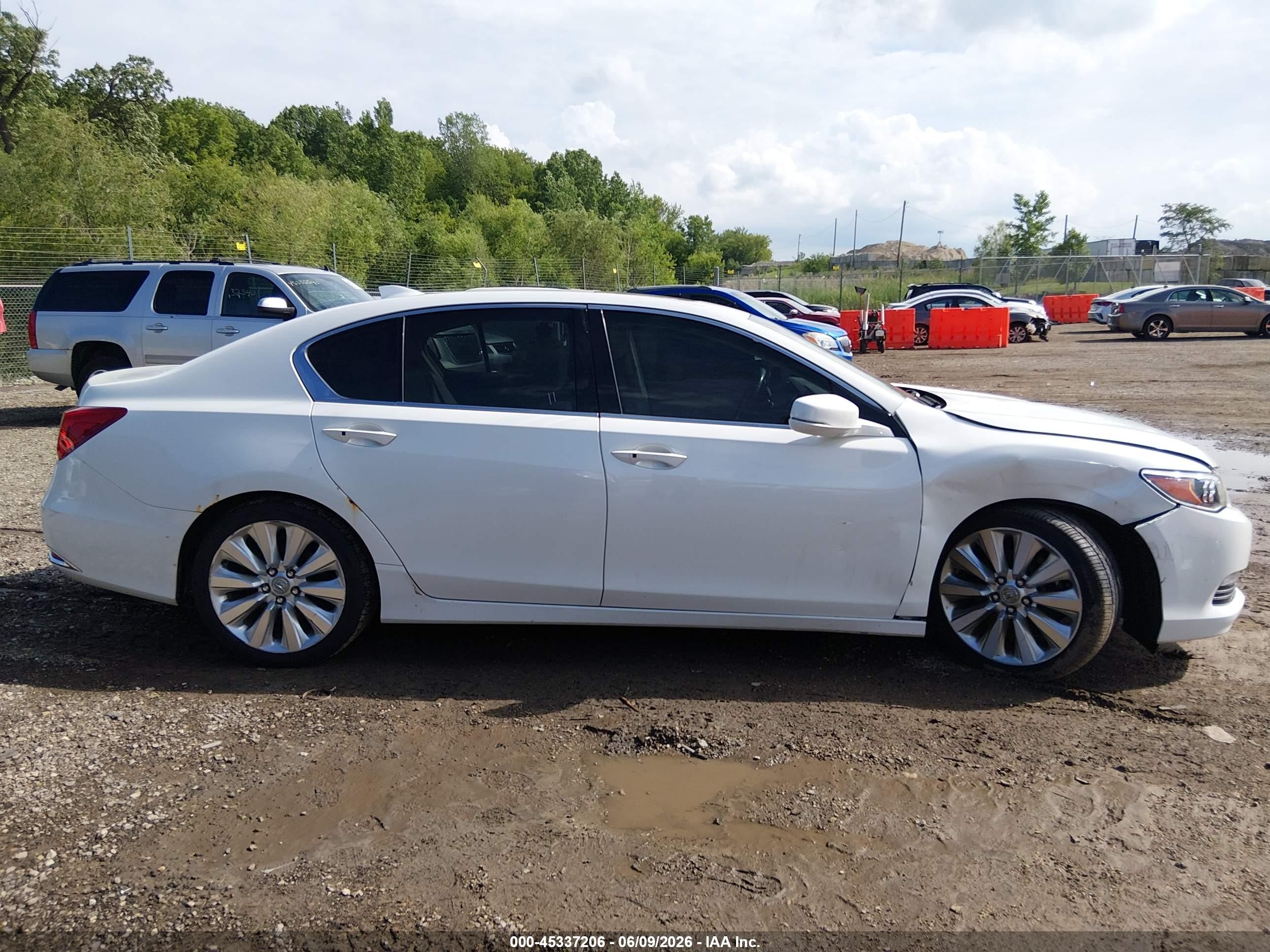 2014 Acura Rlx Sport Hybrid Technology Package Белый vin: JH4KC2F58EC000296