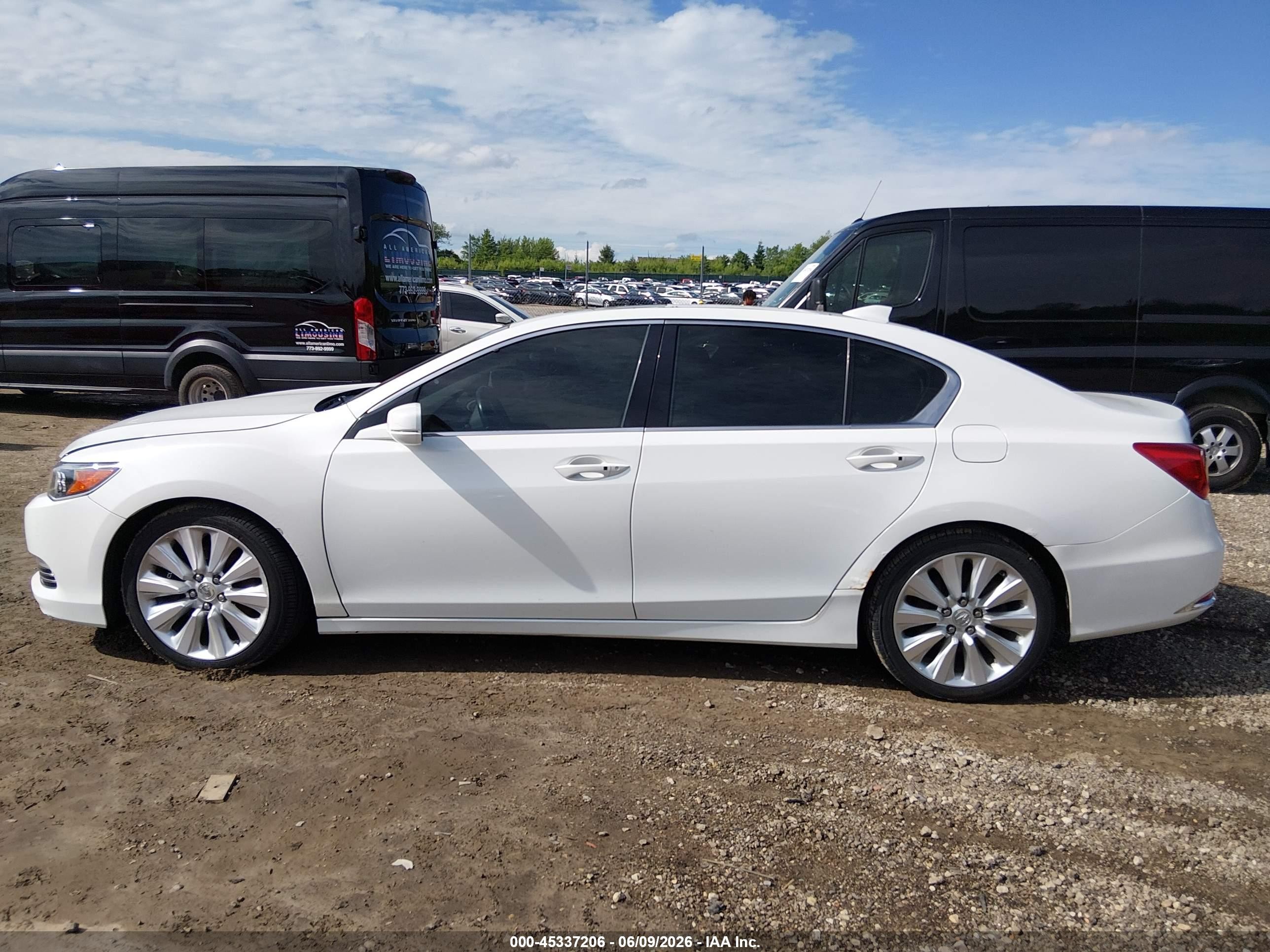 2014 Acura Rlx Sport Hybrid Technology Package Белый vin: JH4KC2F58EC000296