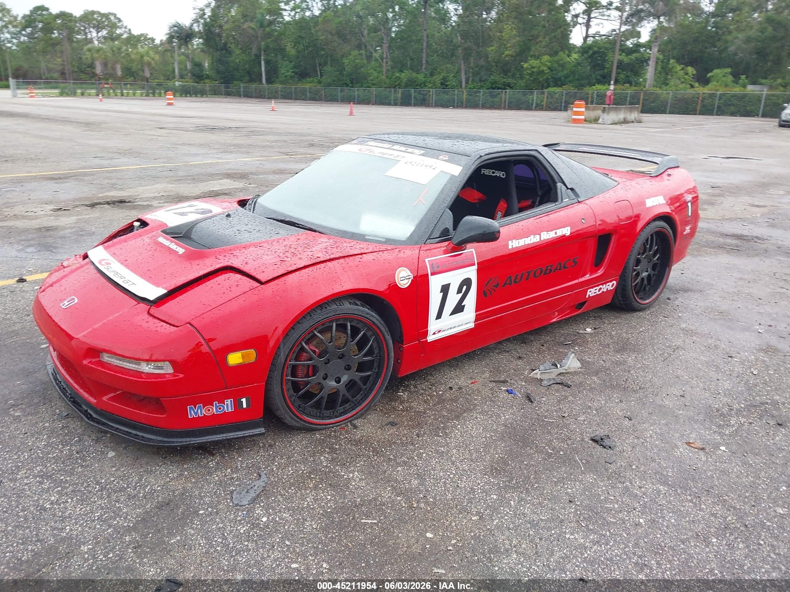 1991 Acura Nsx Red vin: JH4NA1157MT002124