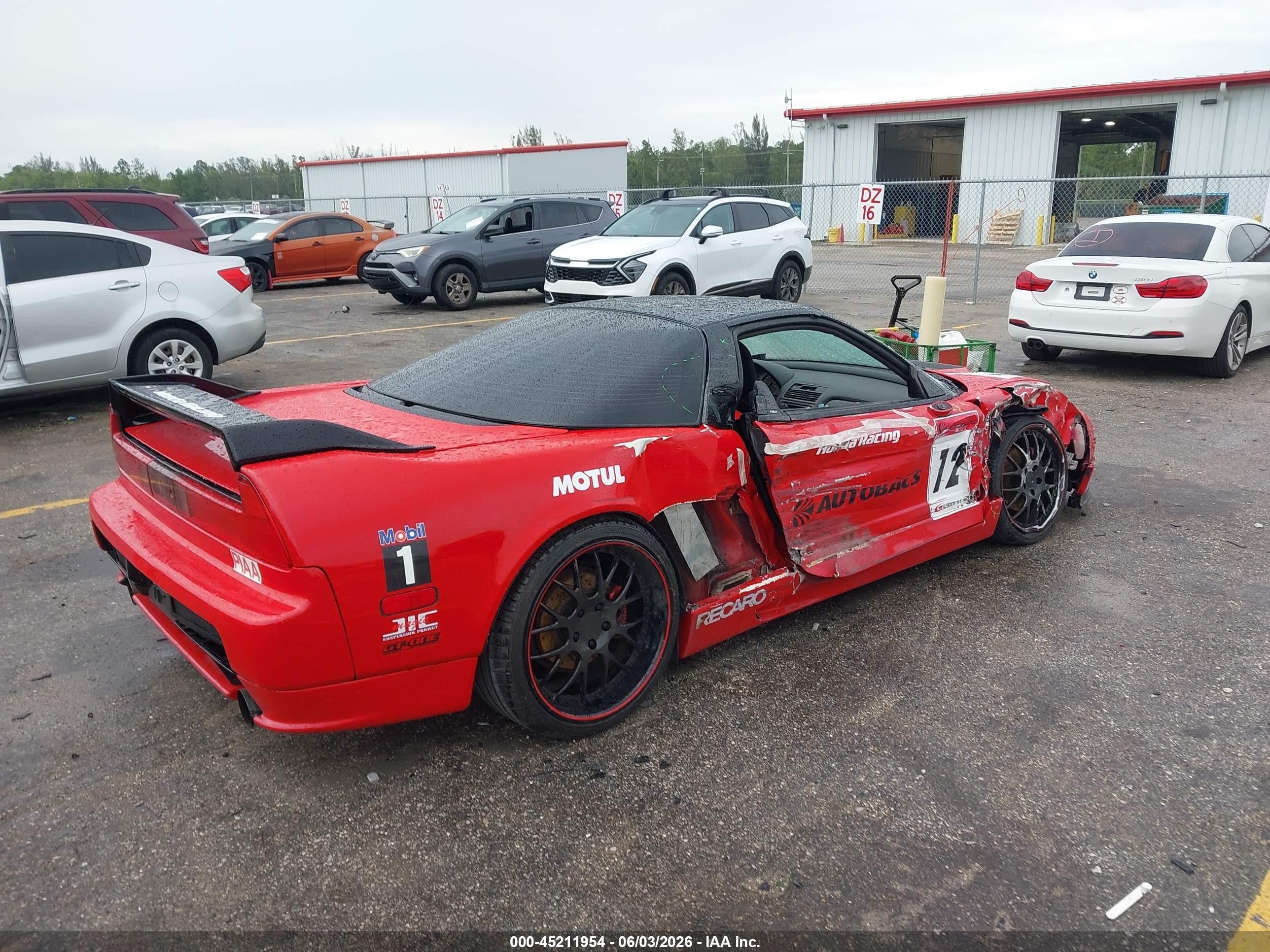 1991 Acura Nsx Red vin: JH4NA1157MT002124