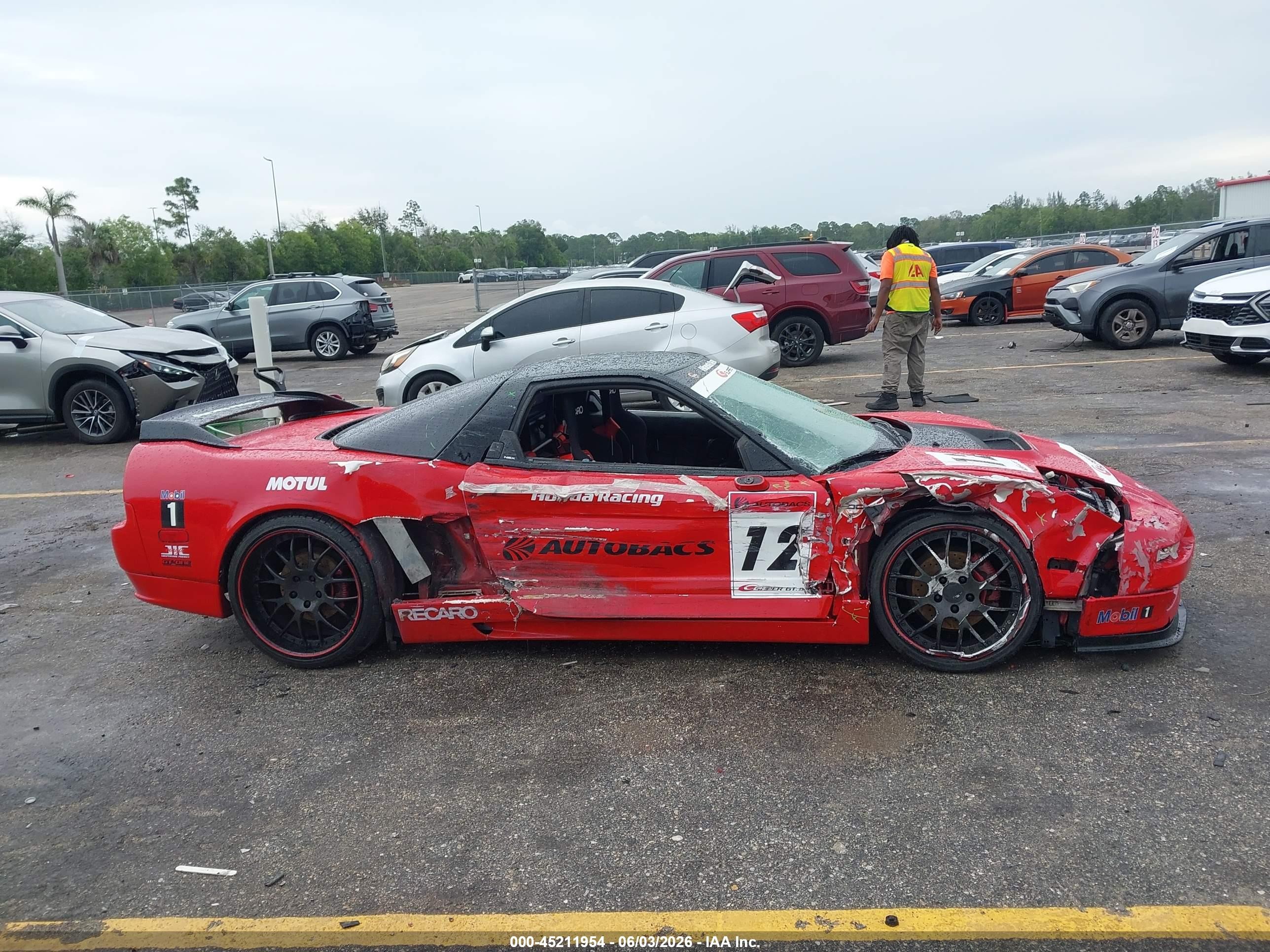 1991 Acura Nsx Red vin: JH4NA1157MT002124