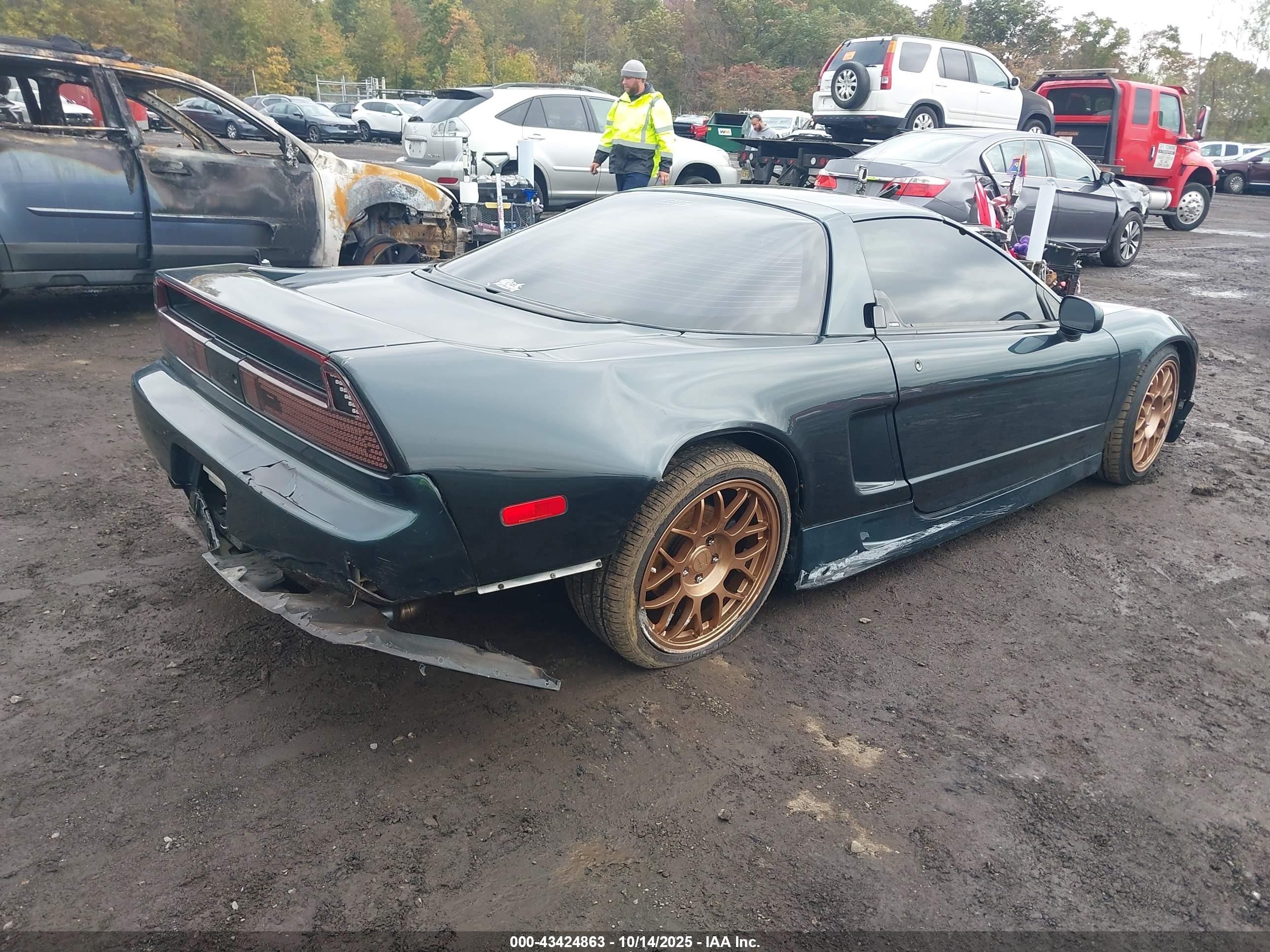 1995 Acura Nsx T Green vin: JH4NA1186ST000579