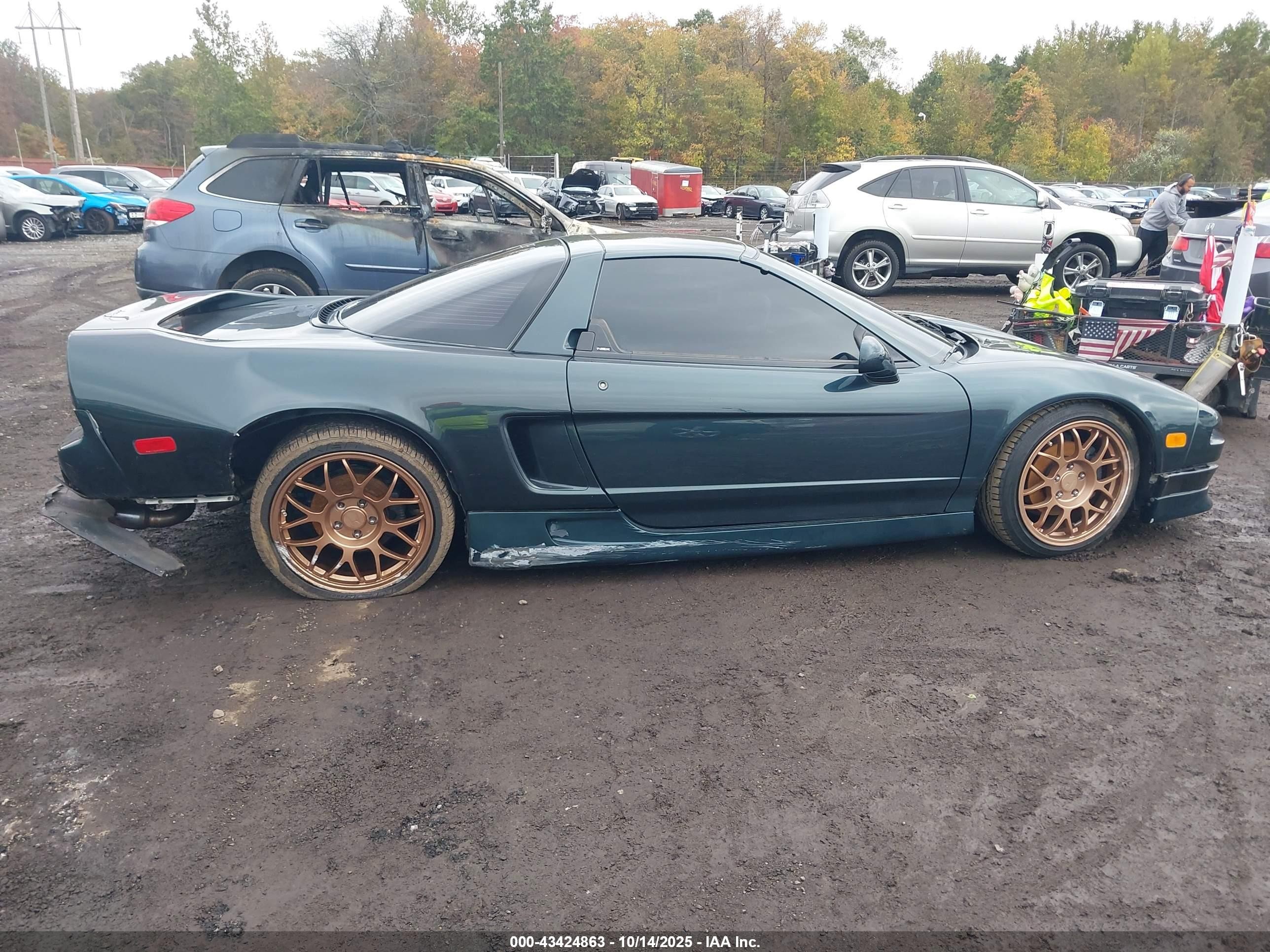 1995 Acura Nsx T Green vin: JH4NA1186ST000579