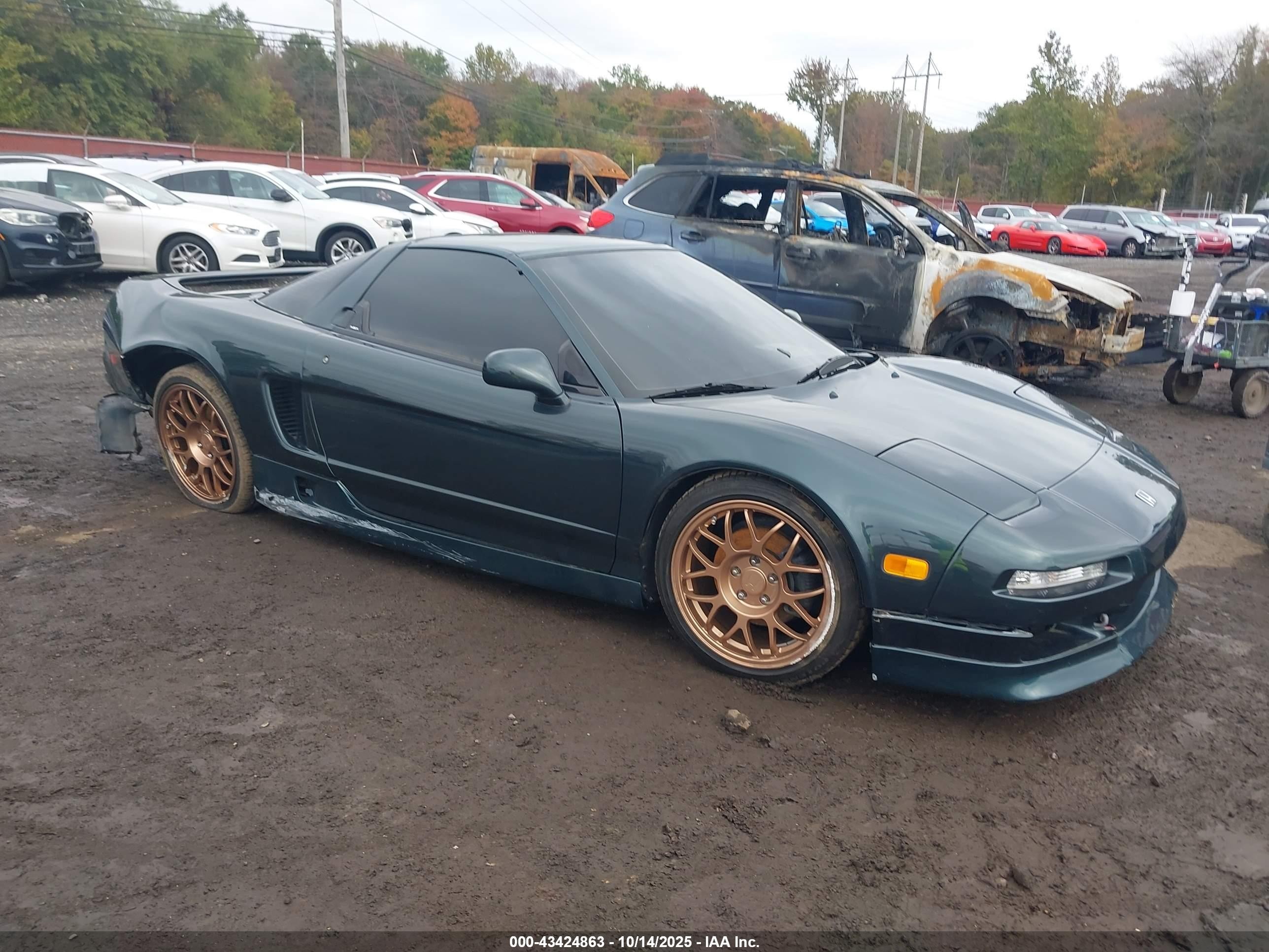 1995 Acura Nsx T Green vin: JH4NA1186ST000579