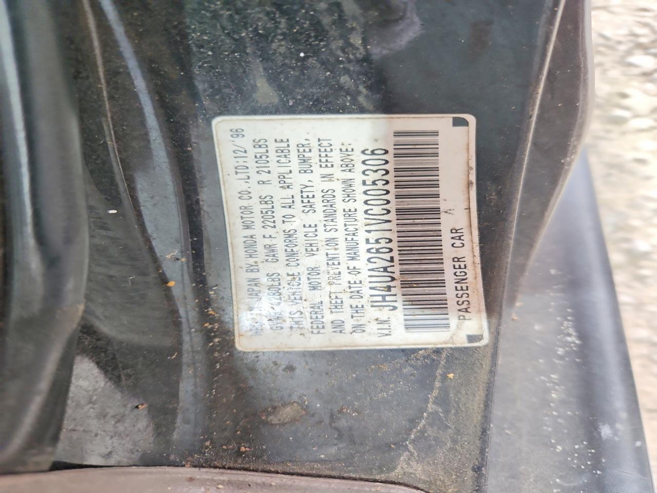 1997 Acura 2.5tl Charcoal vin: JH4UA2651VC005306