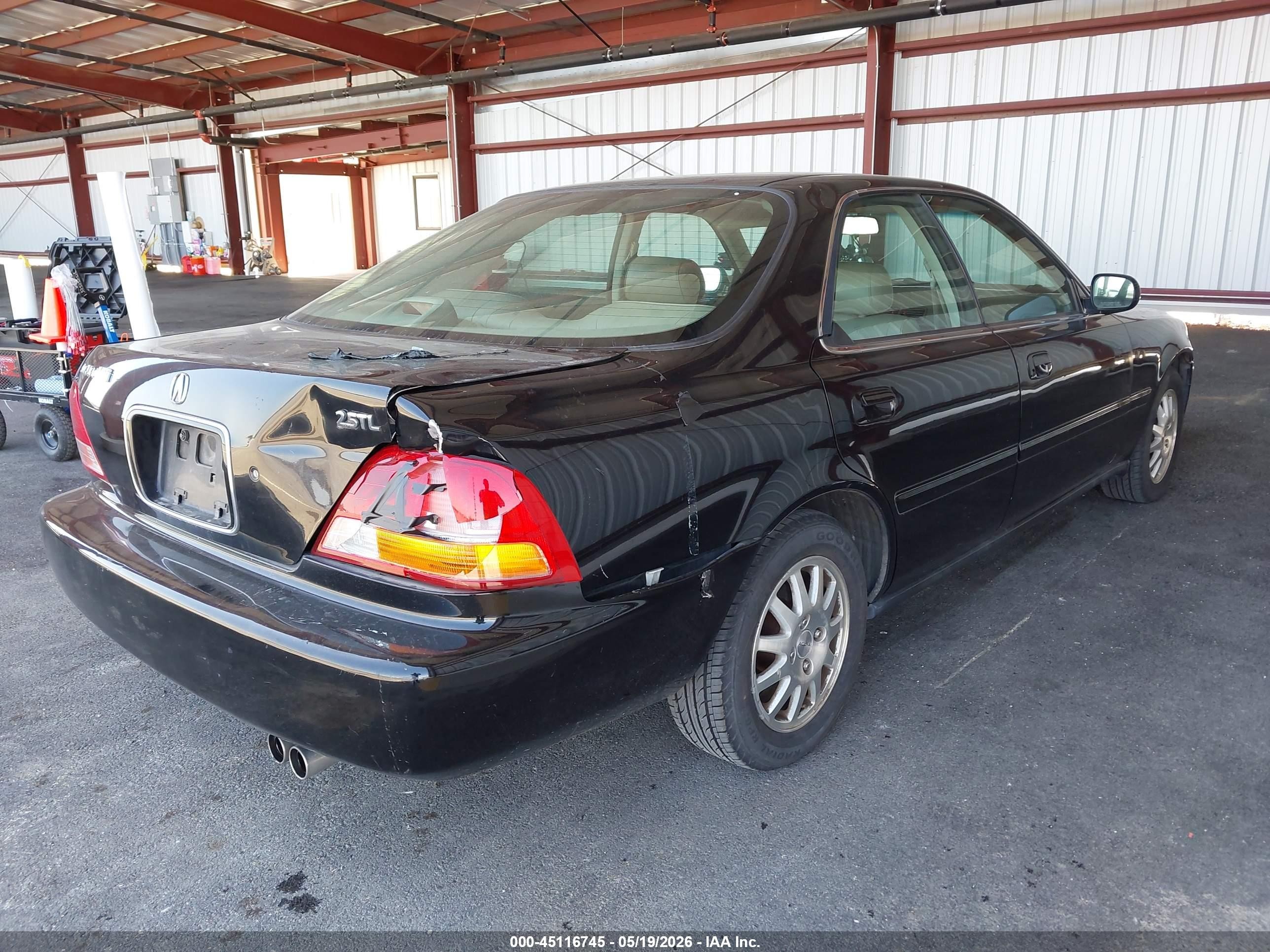 1997 Acura Tl 2.5 Black vin: JH4UA2652VC002835