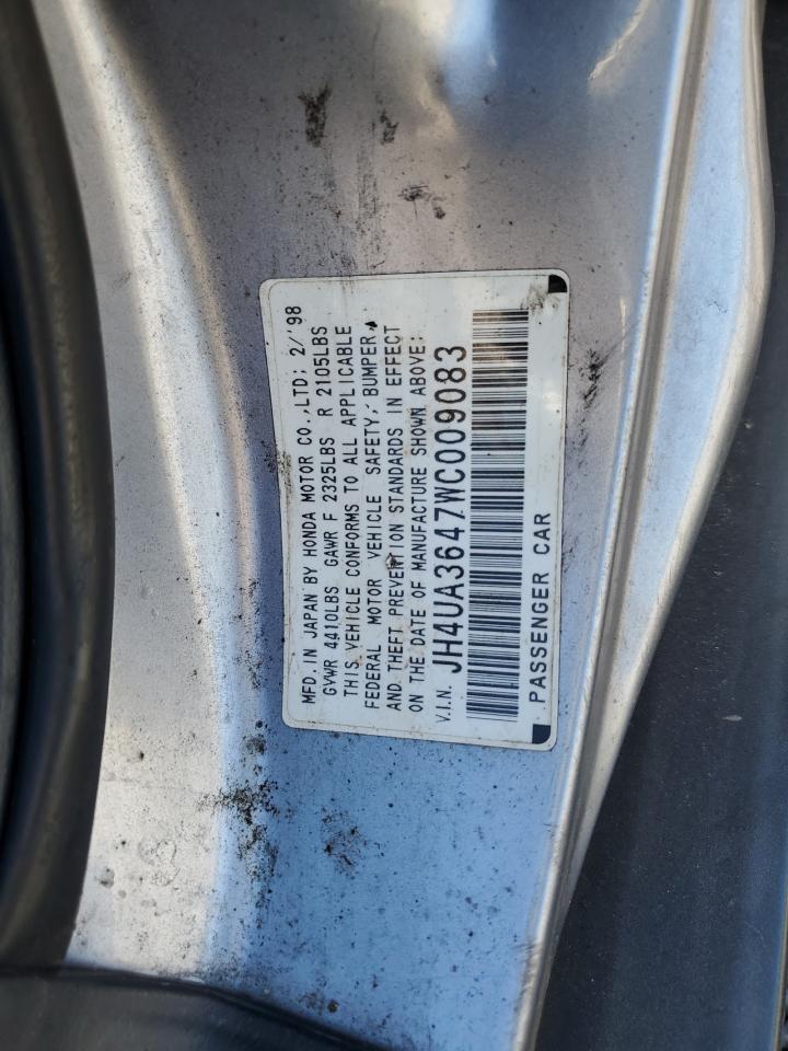 1998 Acura 3.2tl Silver vin: JH4UA3647WC009083