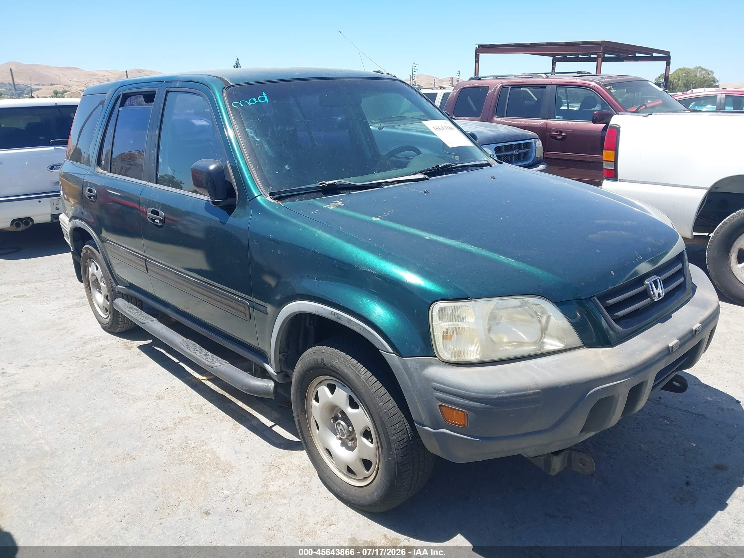 2000 Honda Cr-v Lx Green vin: JHLRD1741YC030017