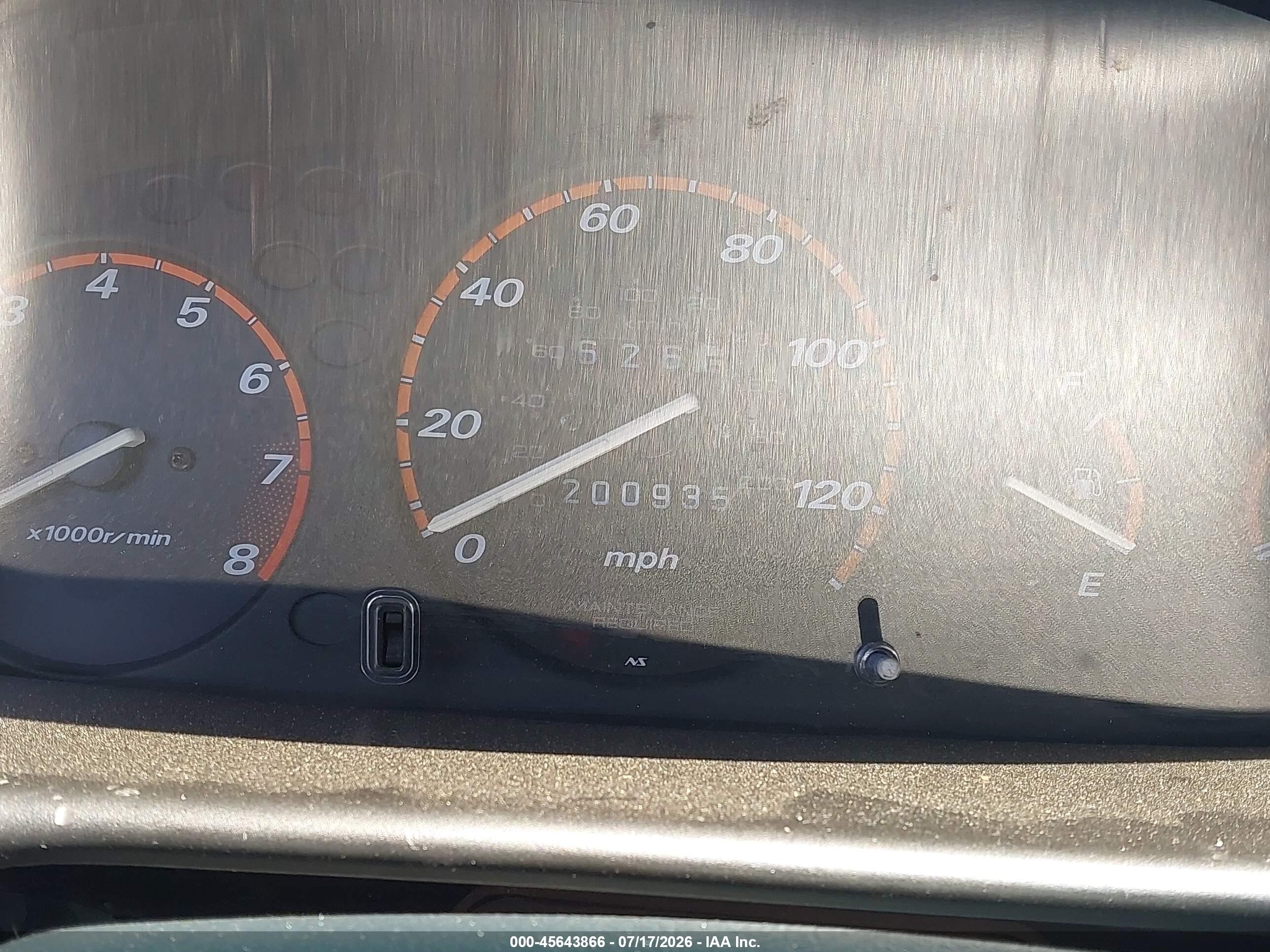 2000 Honda Cr-v Lx Green vin: JHLRD1741YC030017