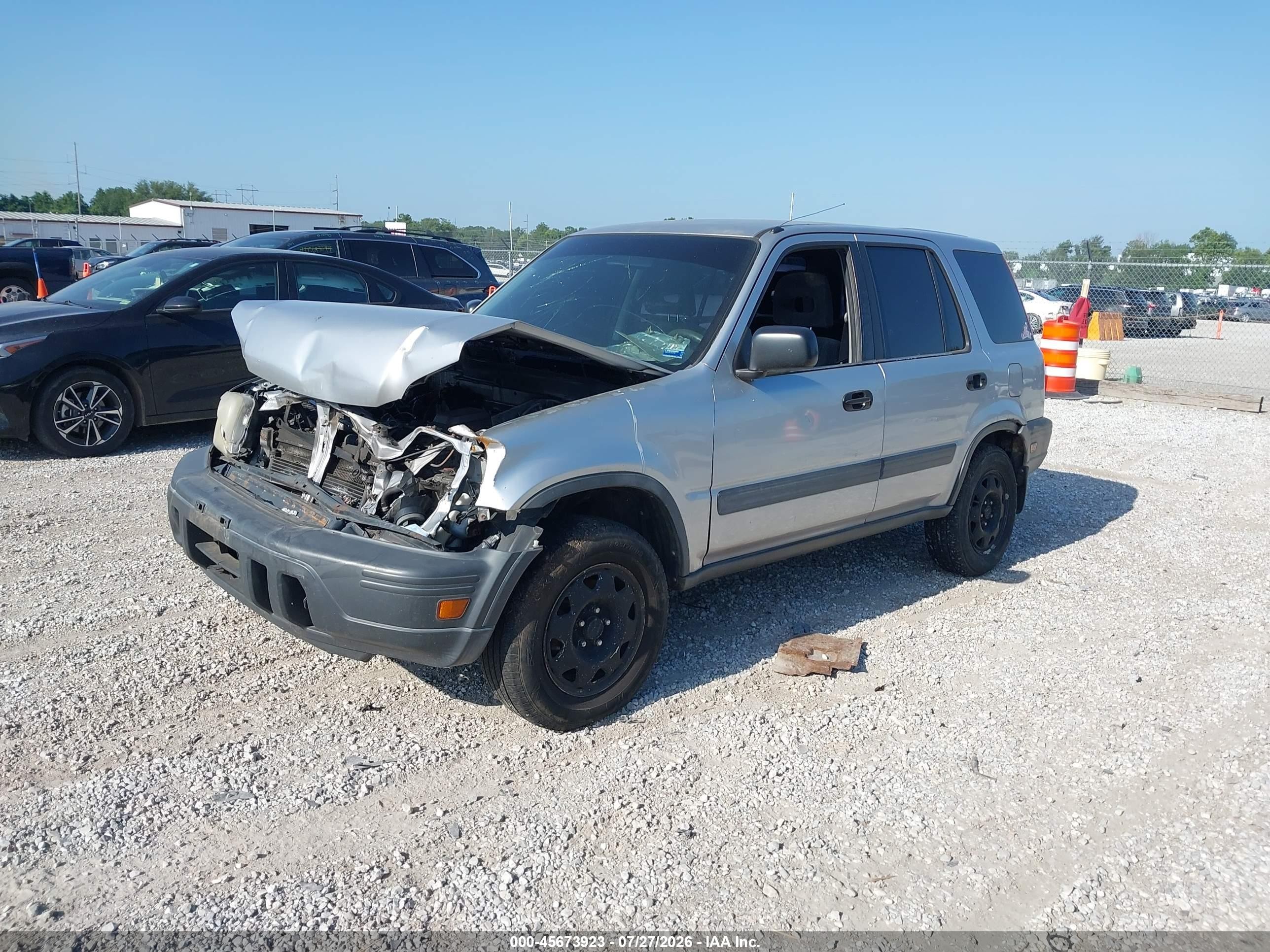 2001 Honda Cr-v Lx Gray vin: JHLRD17431S023601