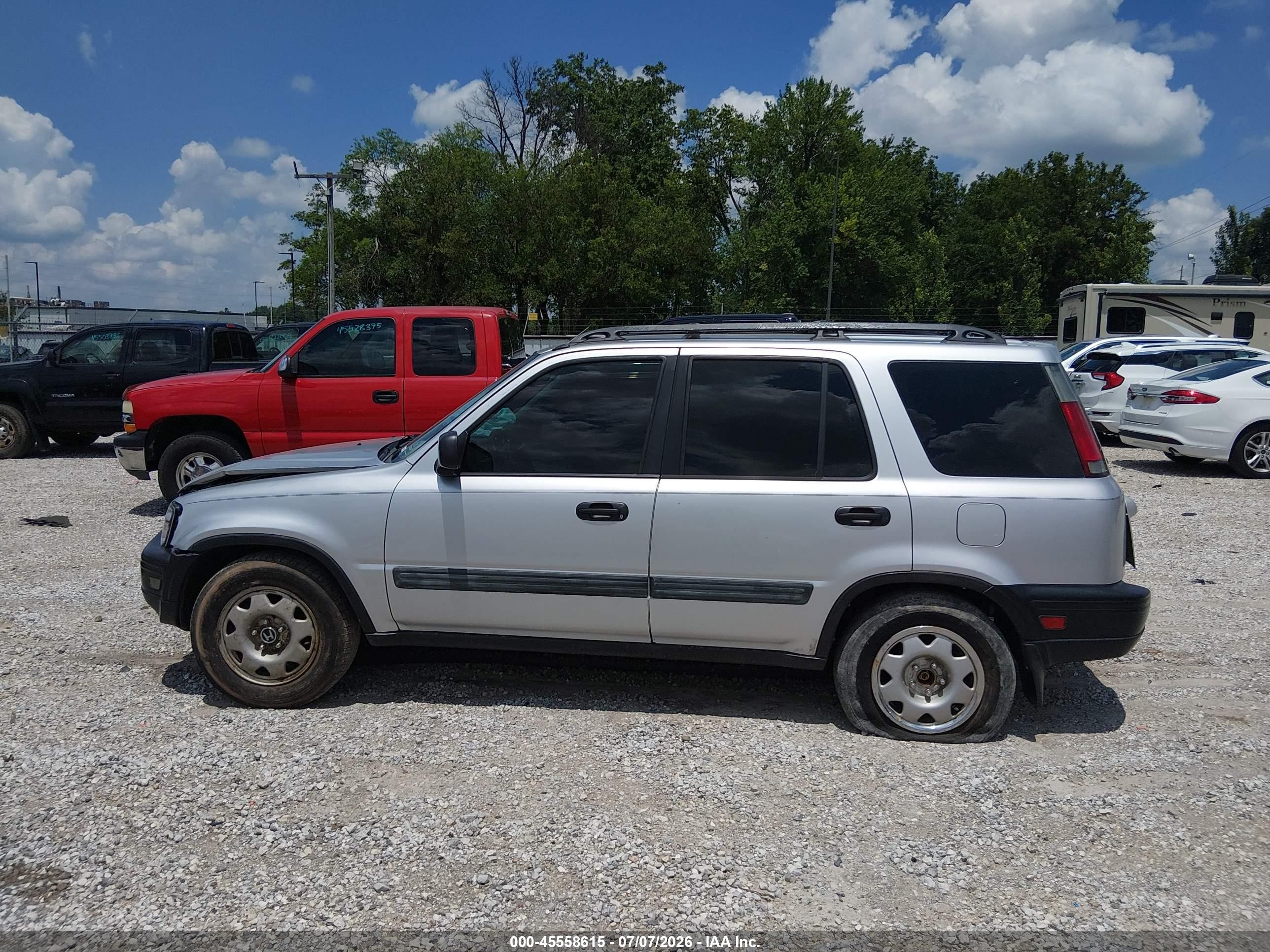 2000 Honda Cr-v Lx Silver vin: JHLRD1746YC020924