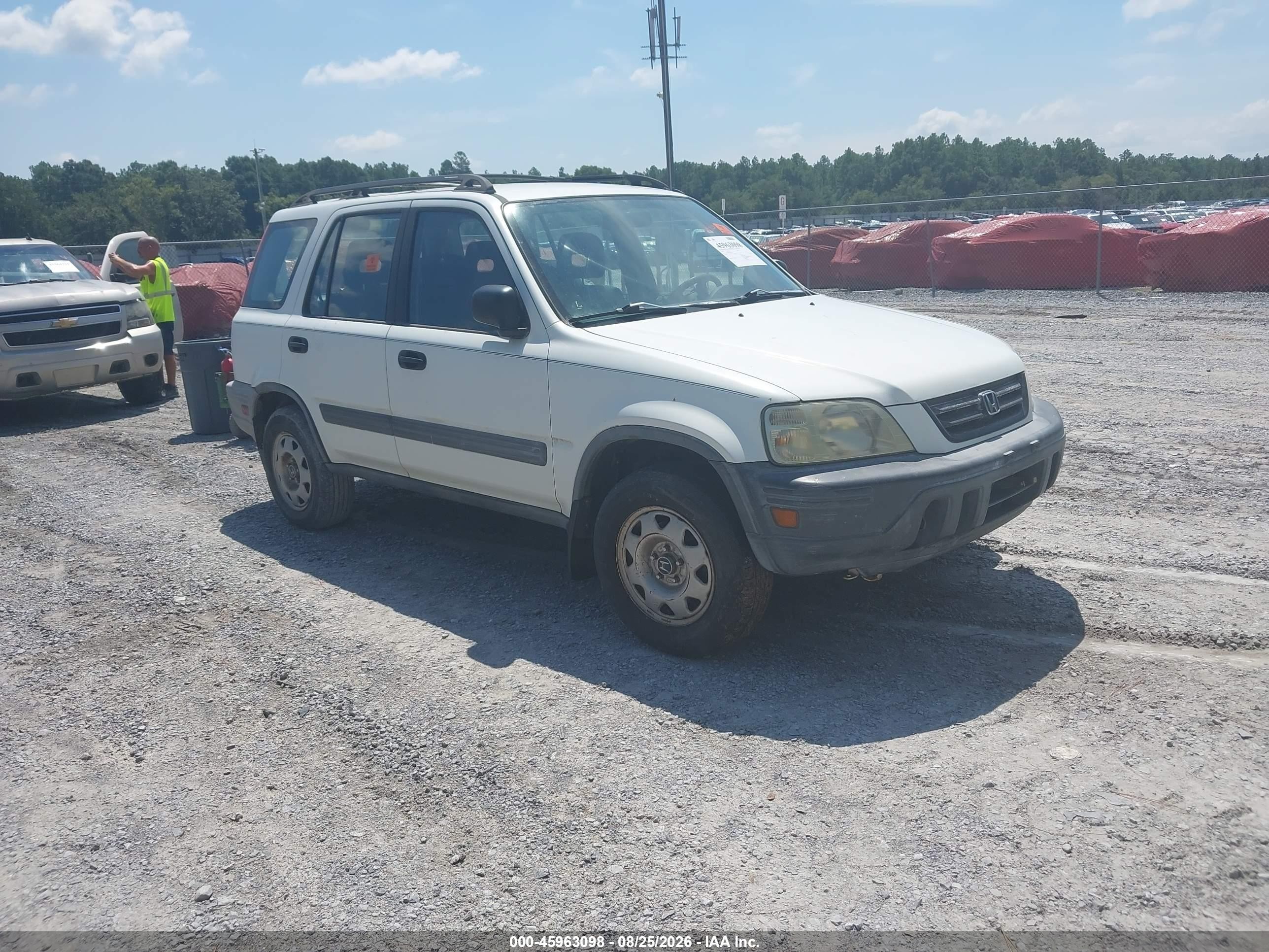 2000 Honda Cr-v Lx White vin: JHLRD1748YC029060