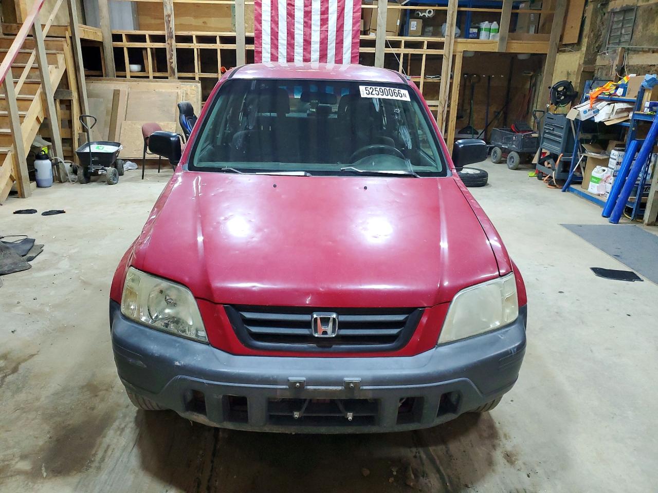 1999 Honda Cr-v Lx Burgundy vin: JHLRD1840XC015876