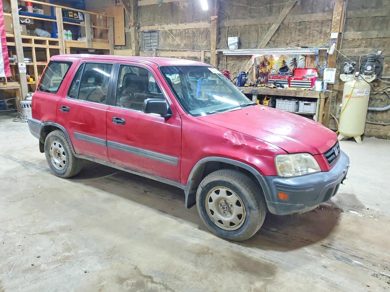 1999 Honda Cr-v Lx Burgundy vin: JHLRD1840XC015876