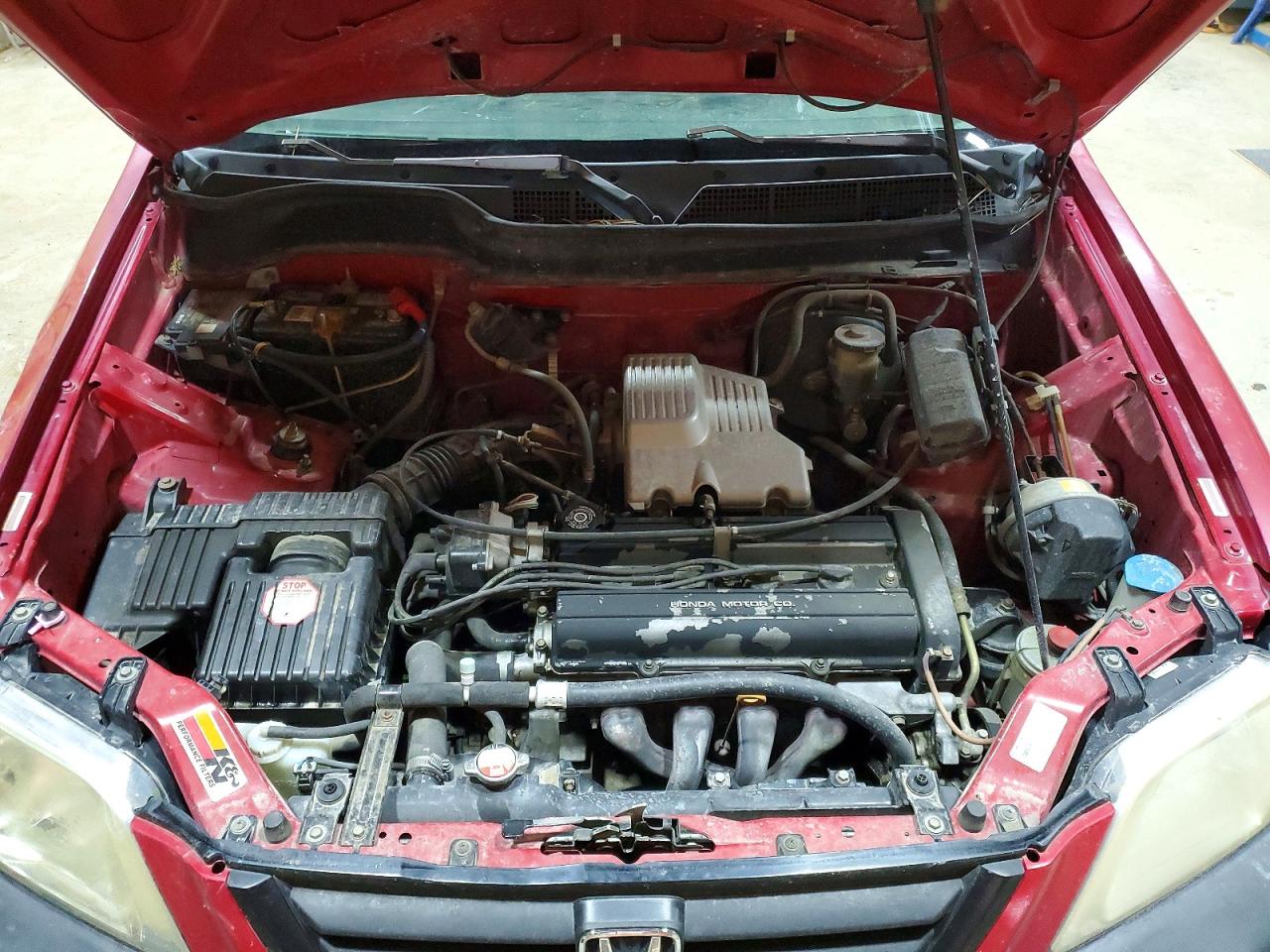 1999 Honda Cr-v Lx Burgundy vin: JHLRD1840XC015876