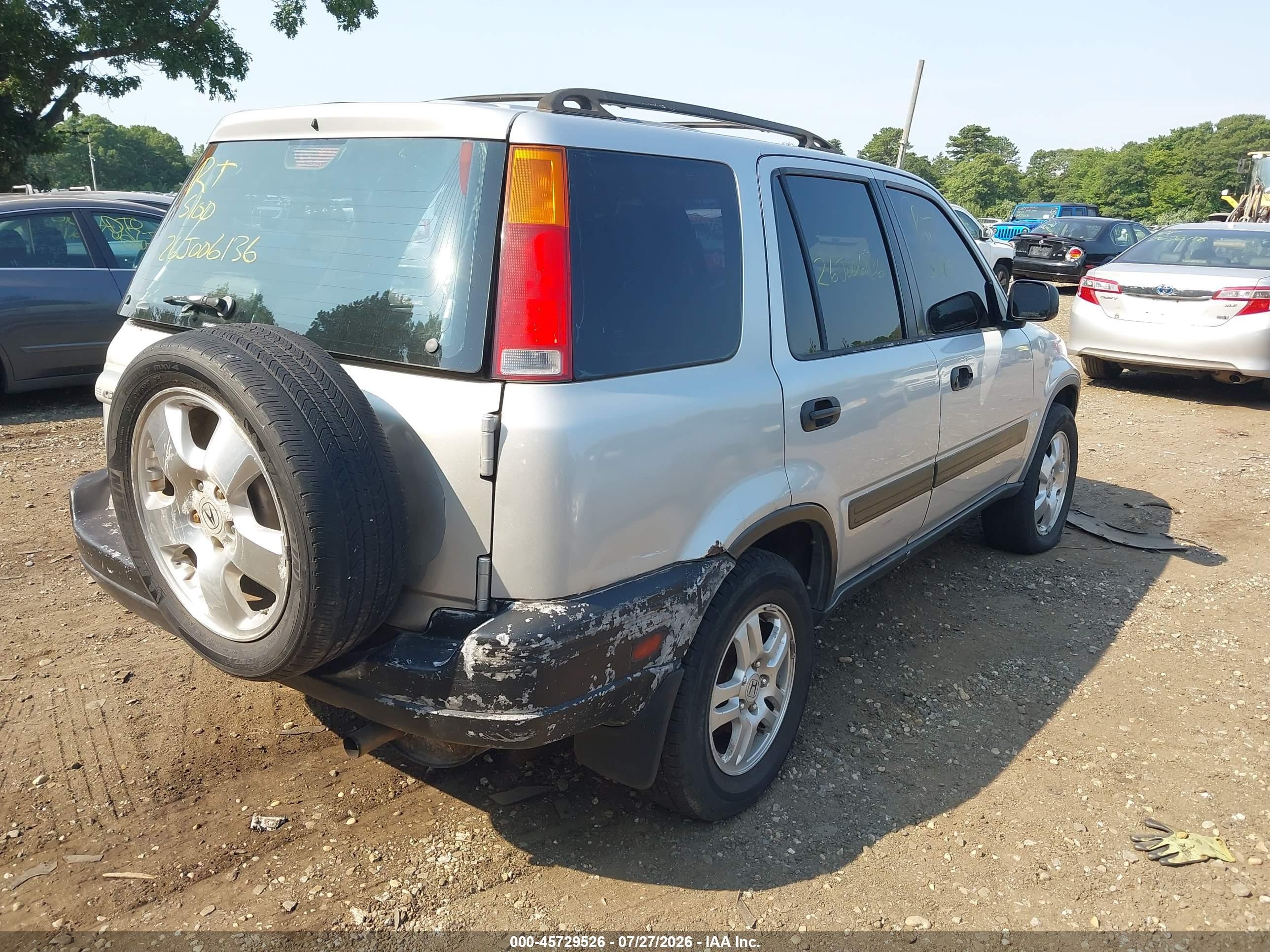 1997 Honda Cr-v   Gray vin: JHLRD1842VC054580