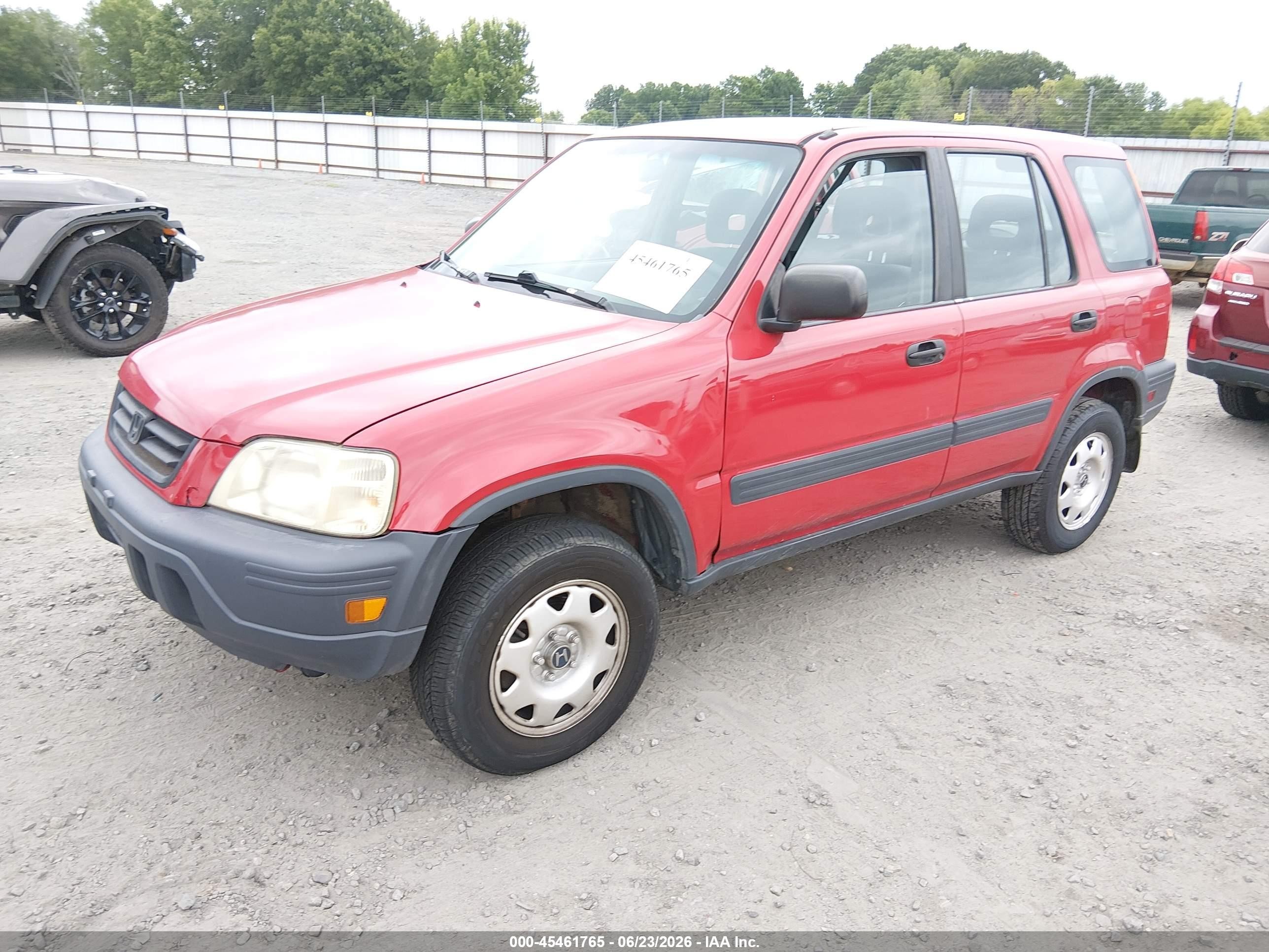 1999 Honda Cr-v Lx Red vin: JHLRD1842XC079191