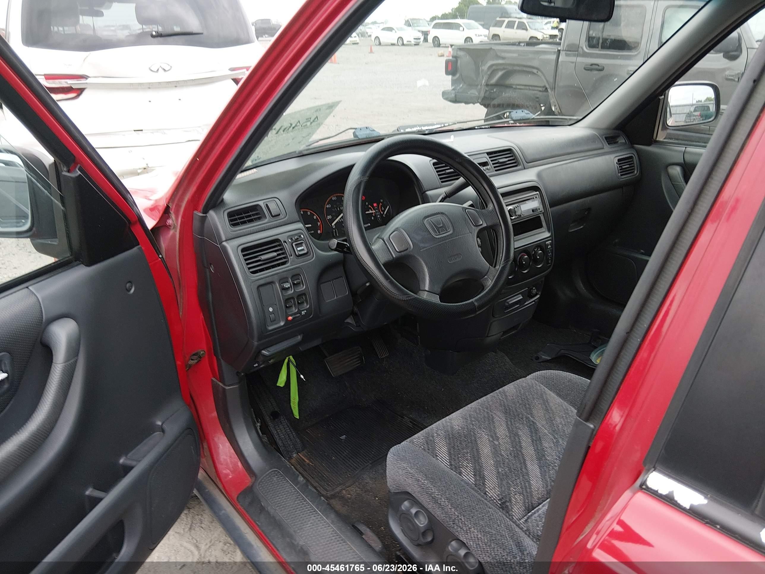 1999 Honda Cr-v Lx Red vin: JHLRD1842XC079191