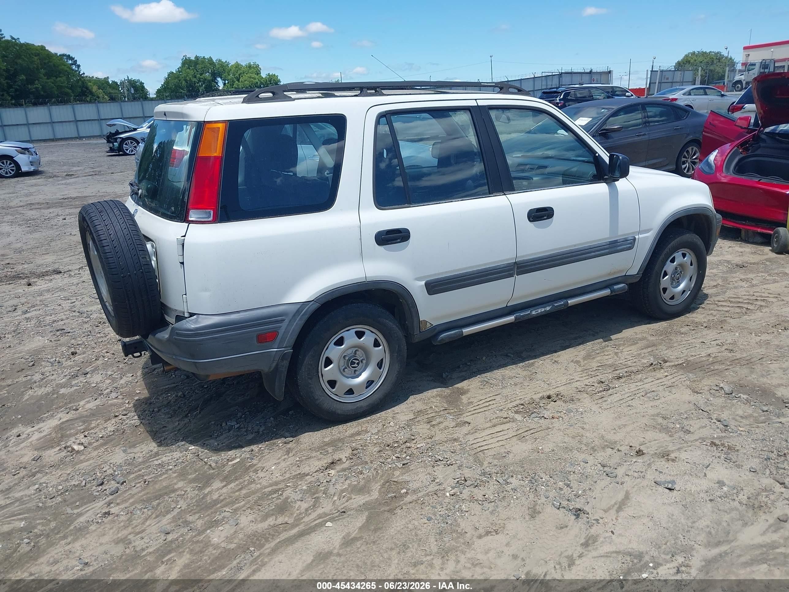 2001 Honda Cr-v Lx White vin: JHLRD18441C015791