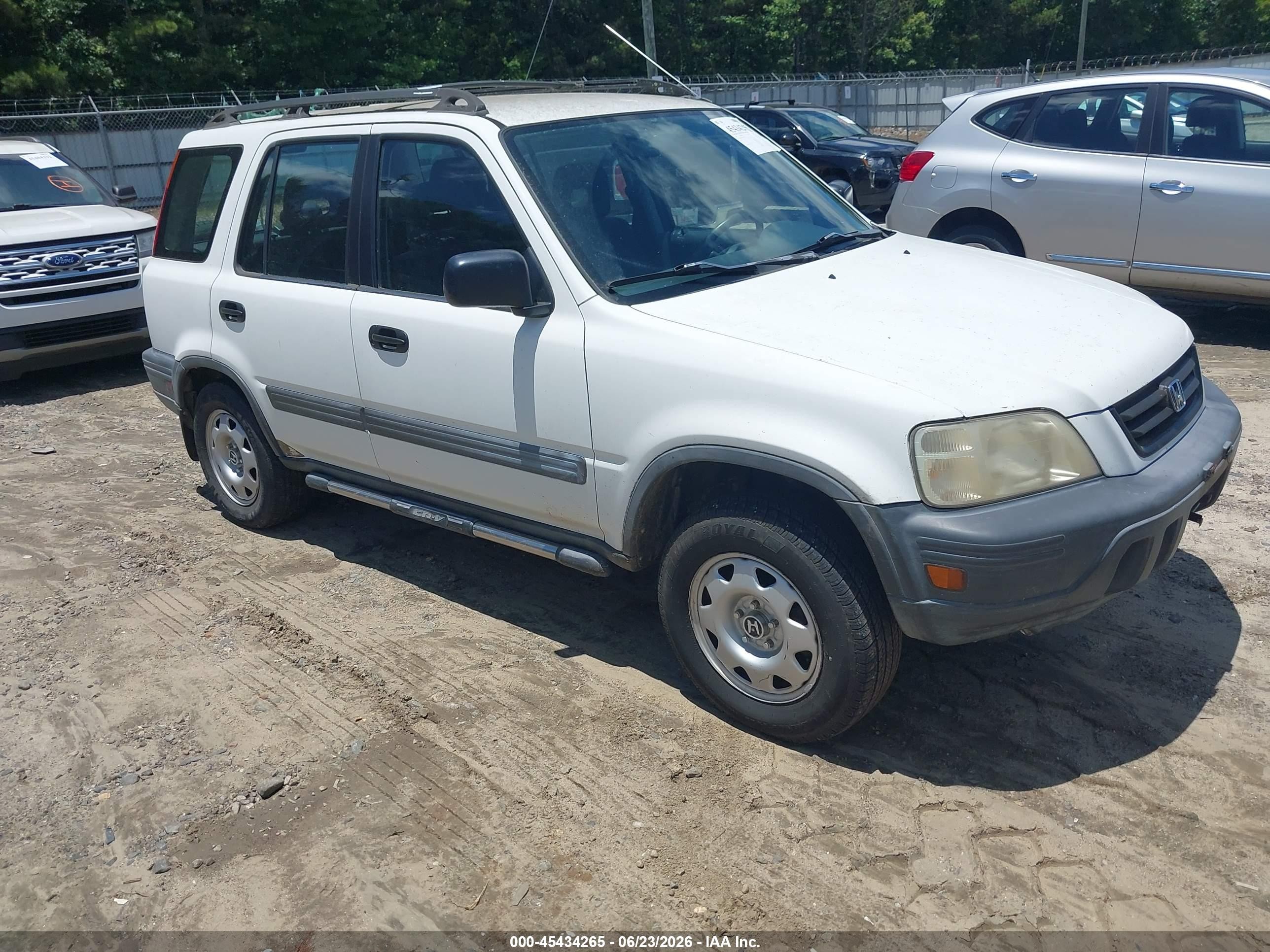 2001 Honda Cr-v Lx White vin: JHLRD18441C015791