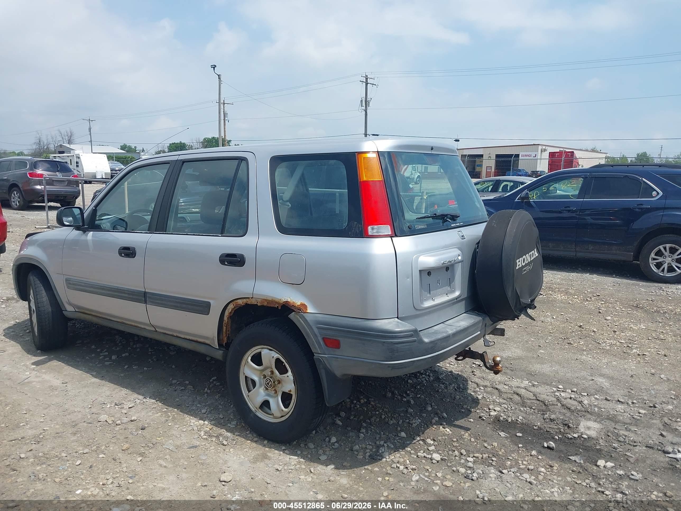2001 Honda Cr-v Lx Silver vin: JHLRD18451C054552