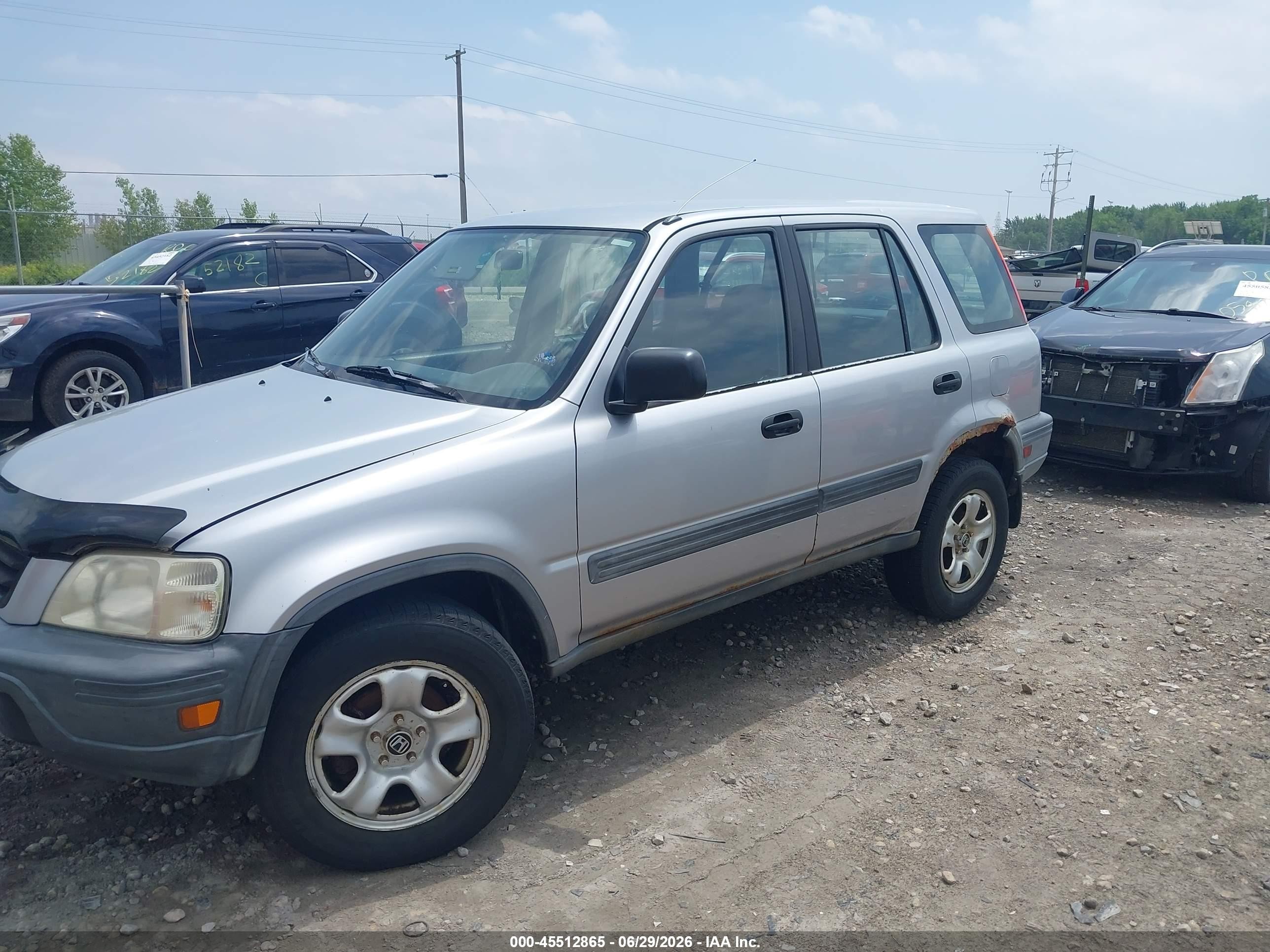 2001 Honda Cr-v Lx Silver vin: JHLRD18451C054552