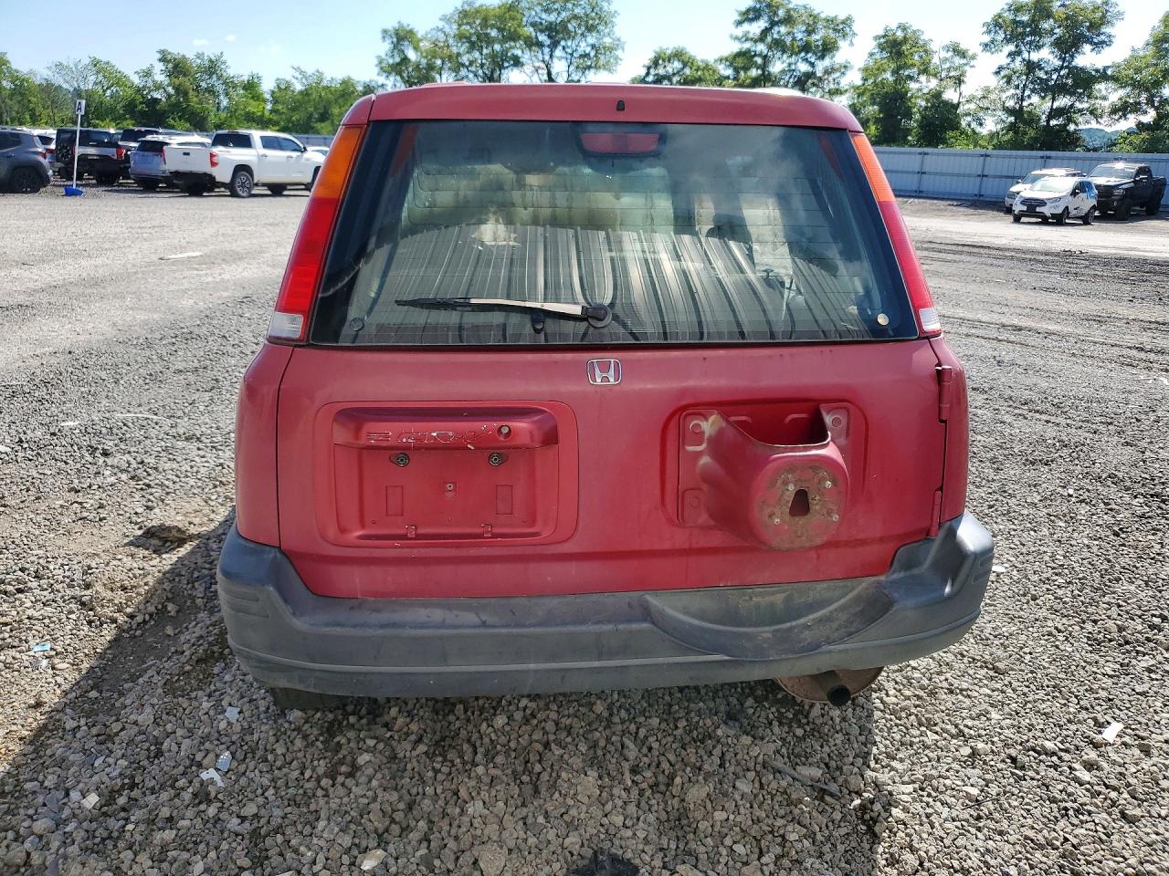 1997 Honda Cr-v Lx Burgundy vin: JHLRD1845VC052225
