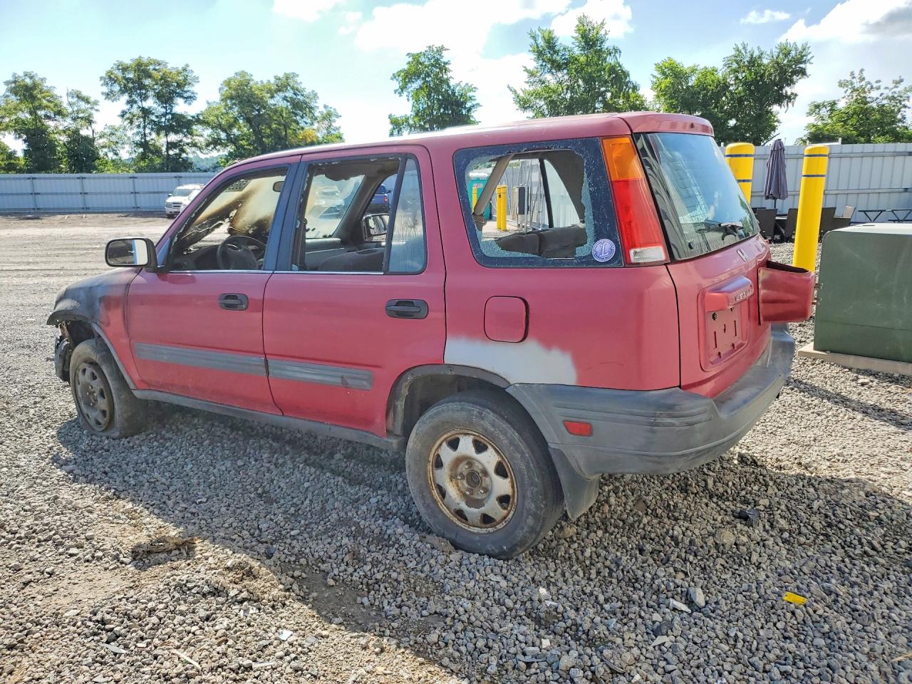 1997 Honda Cr-v Lx Burgundy vin: JHLRD1845VC052225