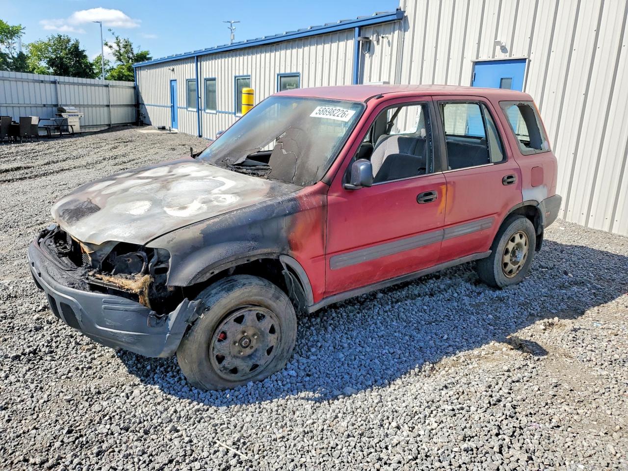 1997 Honda Cr-v Lx Burgundy vin: JHLRD1845VC052225